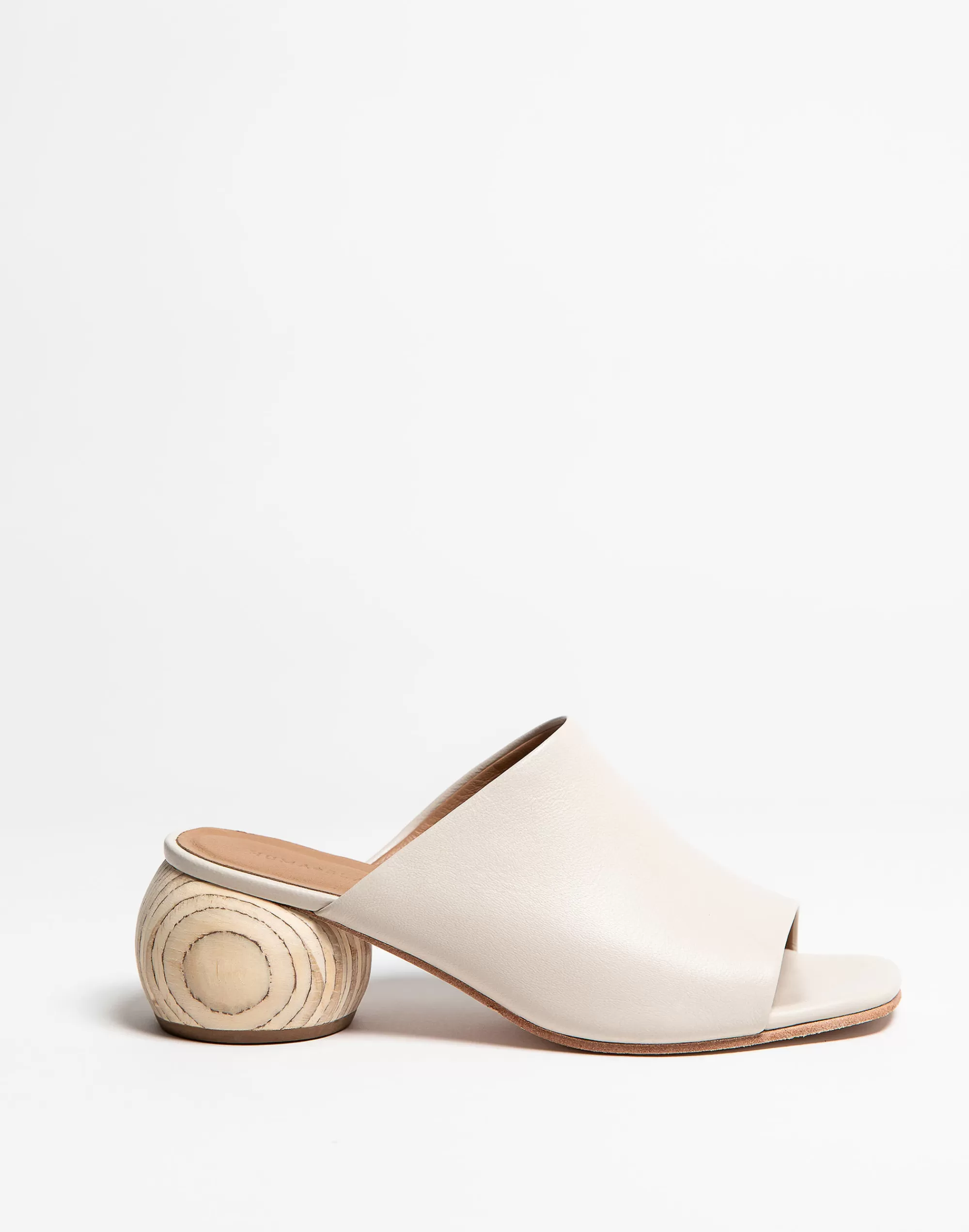 Madewell Sandals>Huma Blanco Leather Milla Sandal Mules Cream