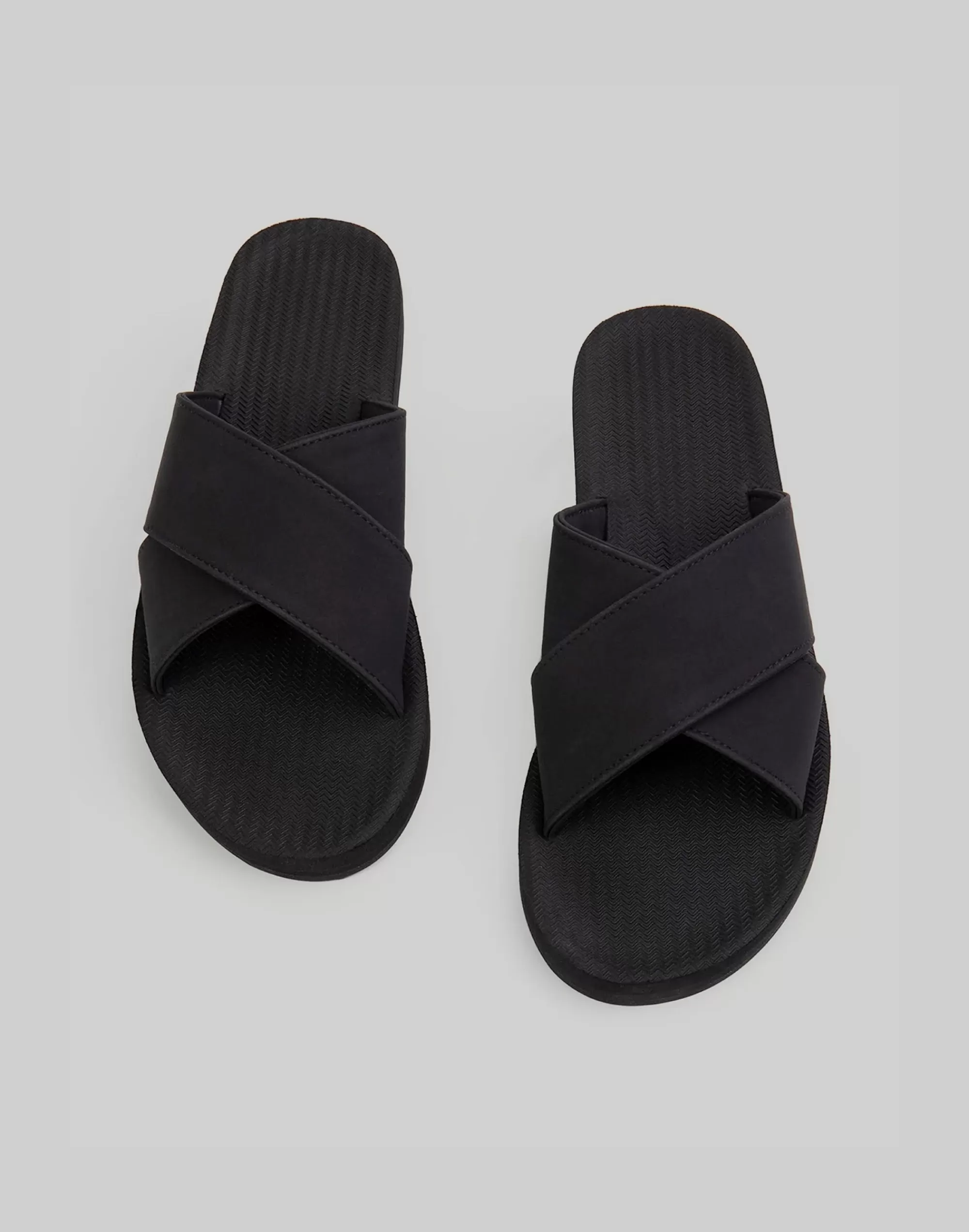 Madewell Sandals>Indosole Cross Sandals Black