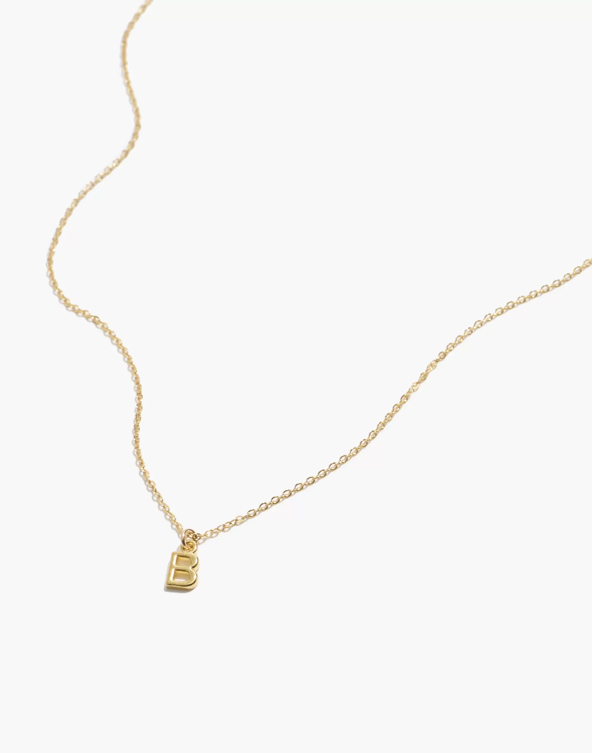 Madewell Necklaces>Initial Necklace Letter B