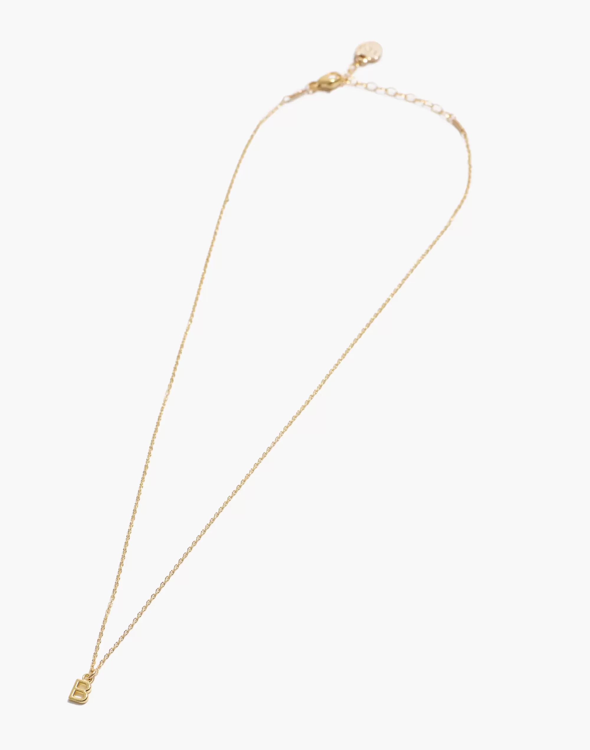 Madewell Necklaces>Initial Necklace Letter B