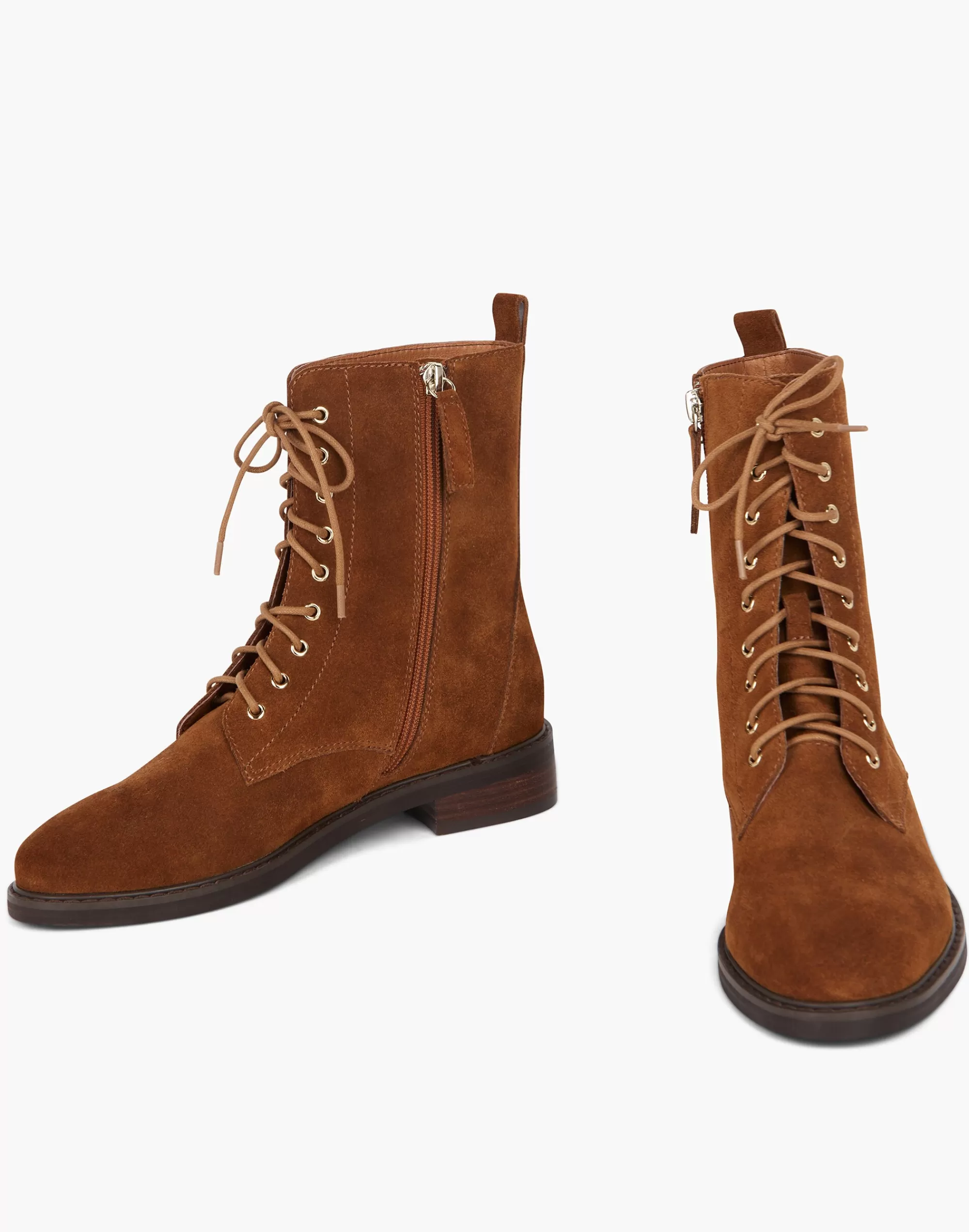 Madewell Boots>Intentionally Blank Elaine Lace Up Boot Brown