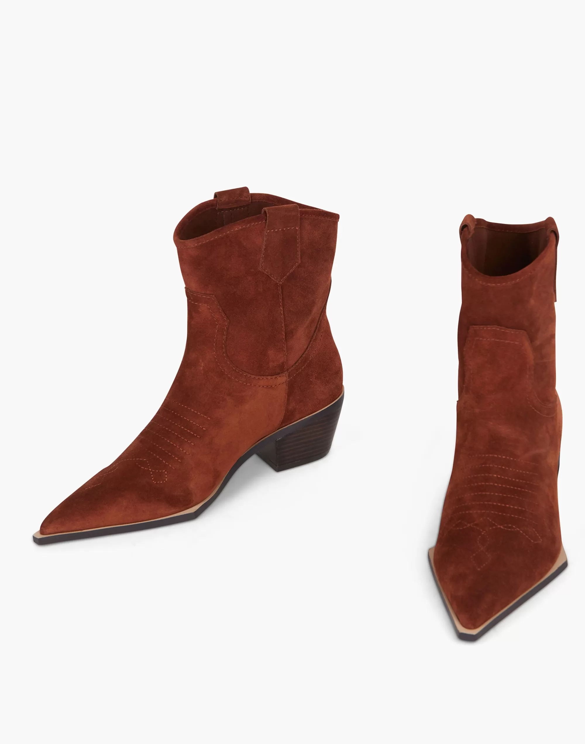 Madewell Boots>Intentionally Blank Kari Western Boot Terracotta