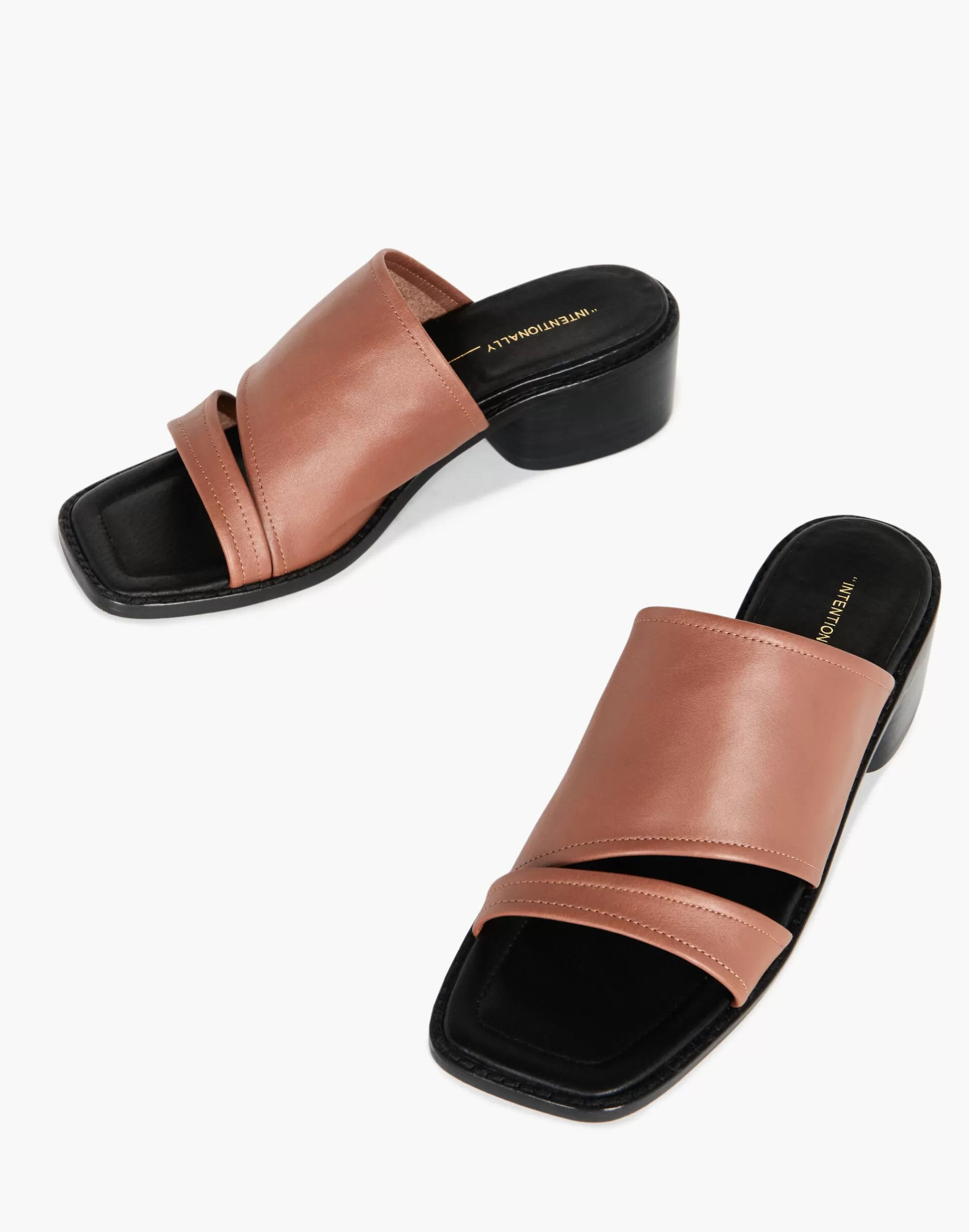 Madewell Sandals>Intentionally Blank Leather Barbara Sandals Tan