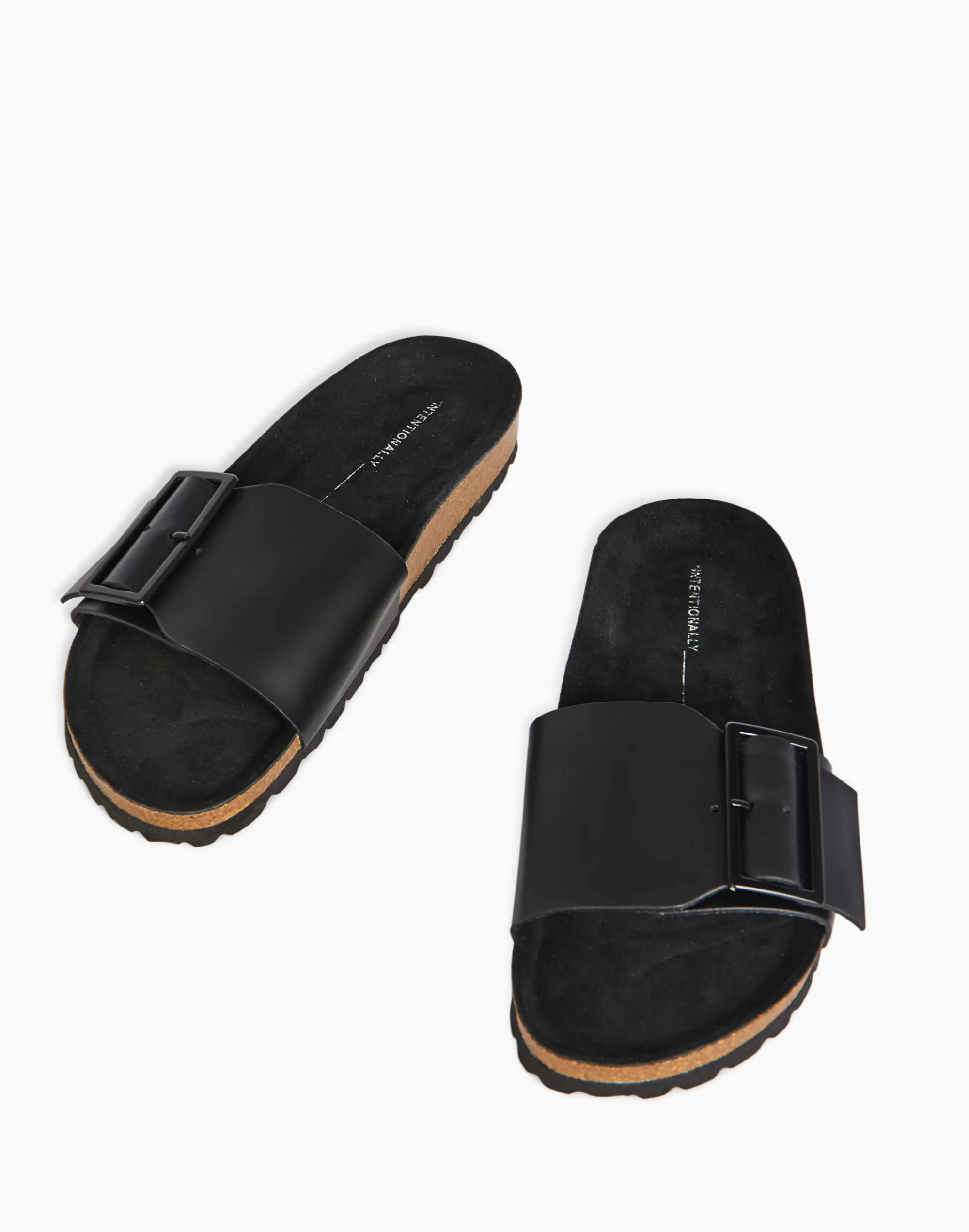 Madewell Sandals>Intentionally Blank Leather Claire Sandals Black