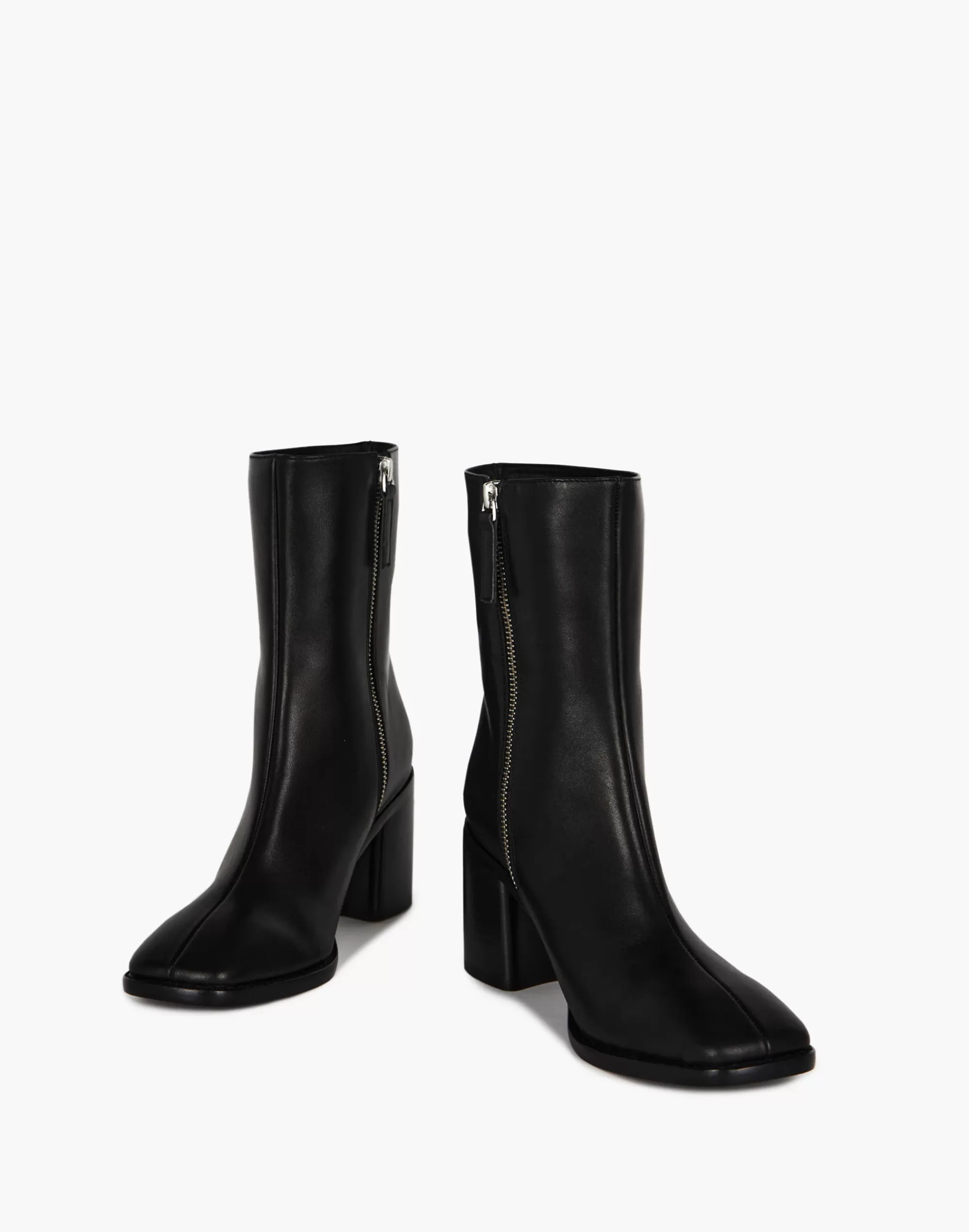 Madewell Boots>Intentionally Blank Leather Contour Boots Black