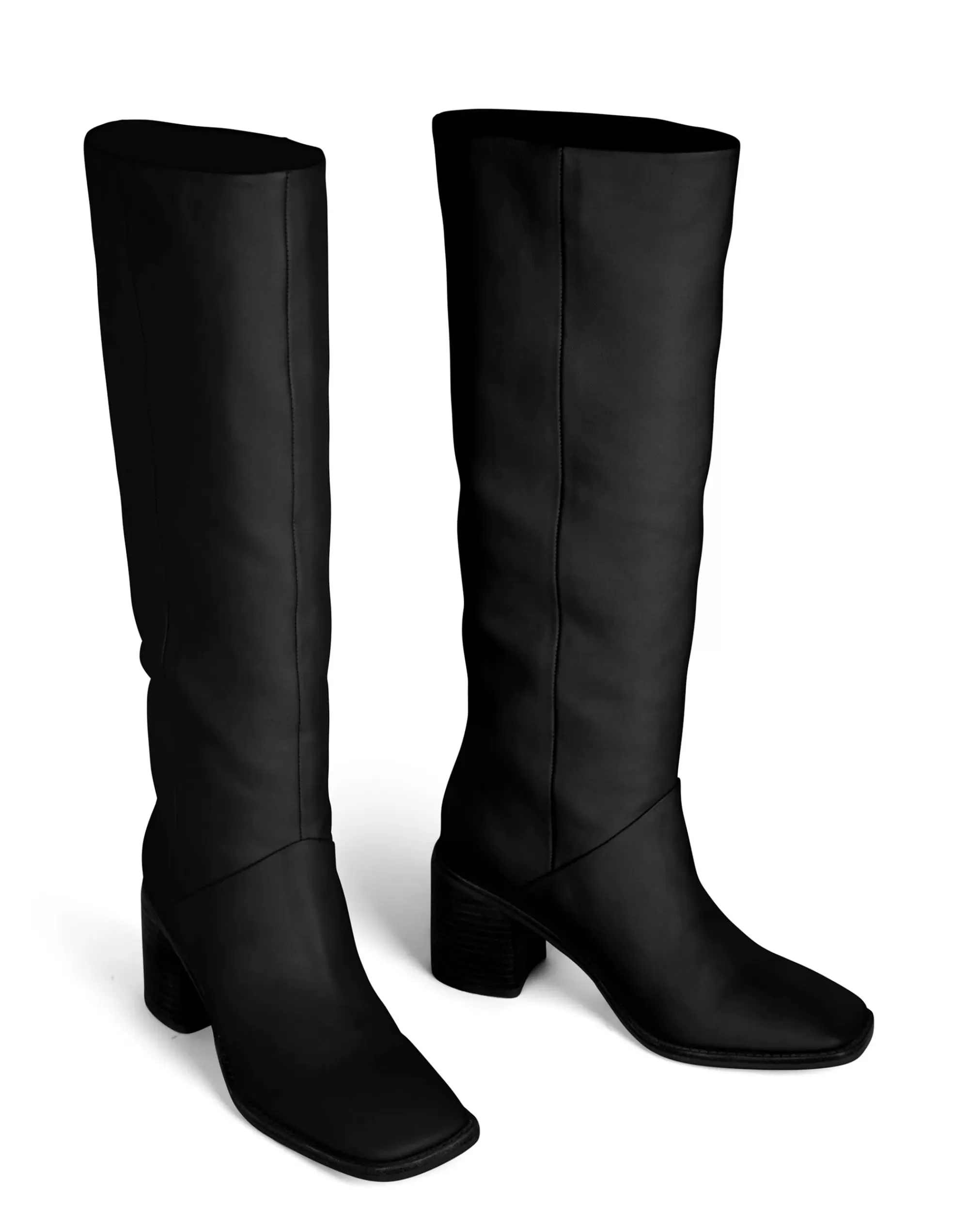 Madewell Boots>Intentionally Blank Leather Coucou Tall Boots Black