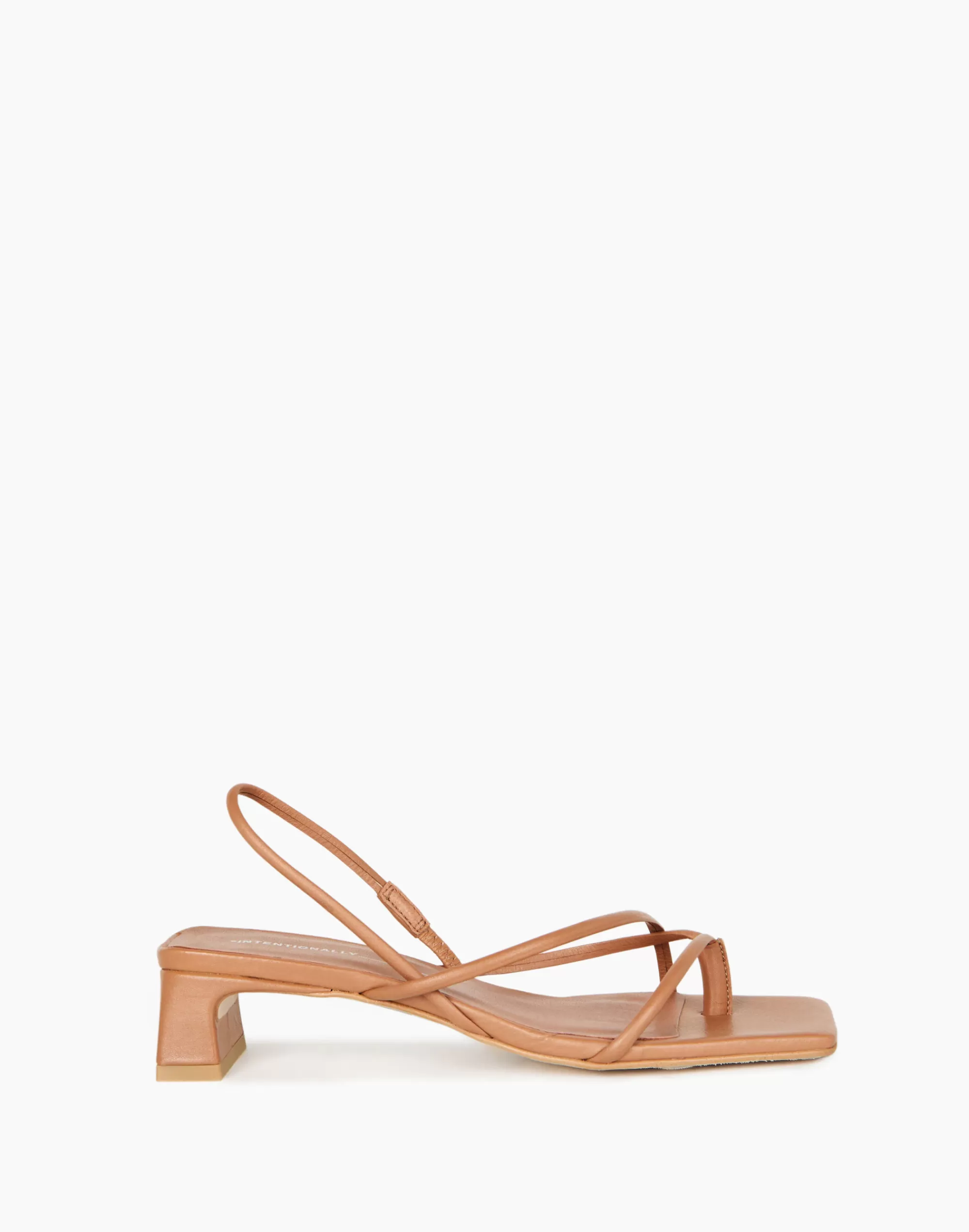 Madewell Sandals>Intentionally Blank Leather Freya Sandals Tan