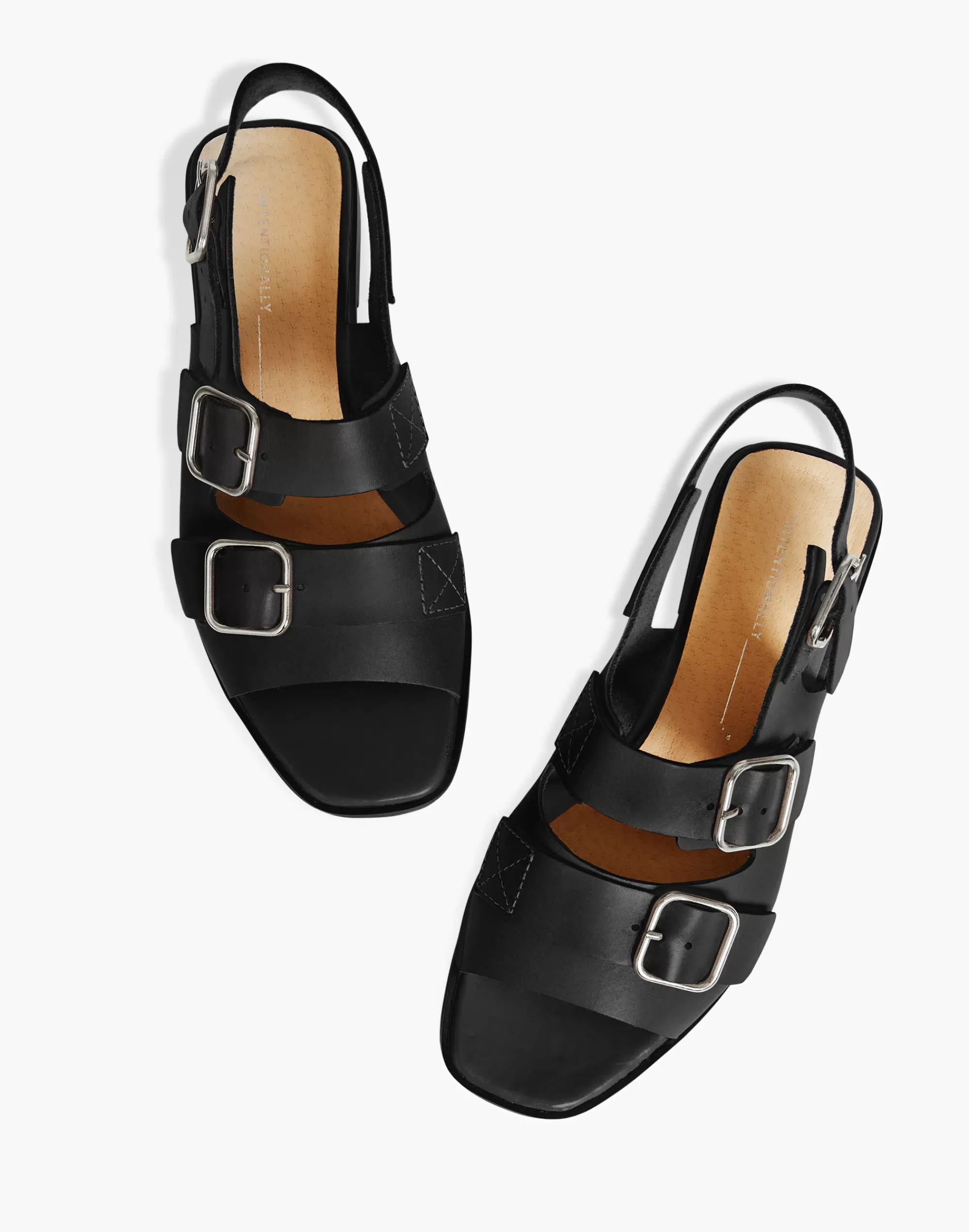 Madewell Sandals>Intentionally Blank Leather Jiji Sandals Black