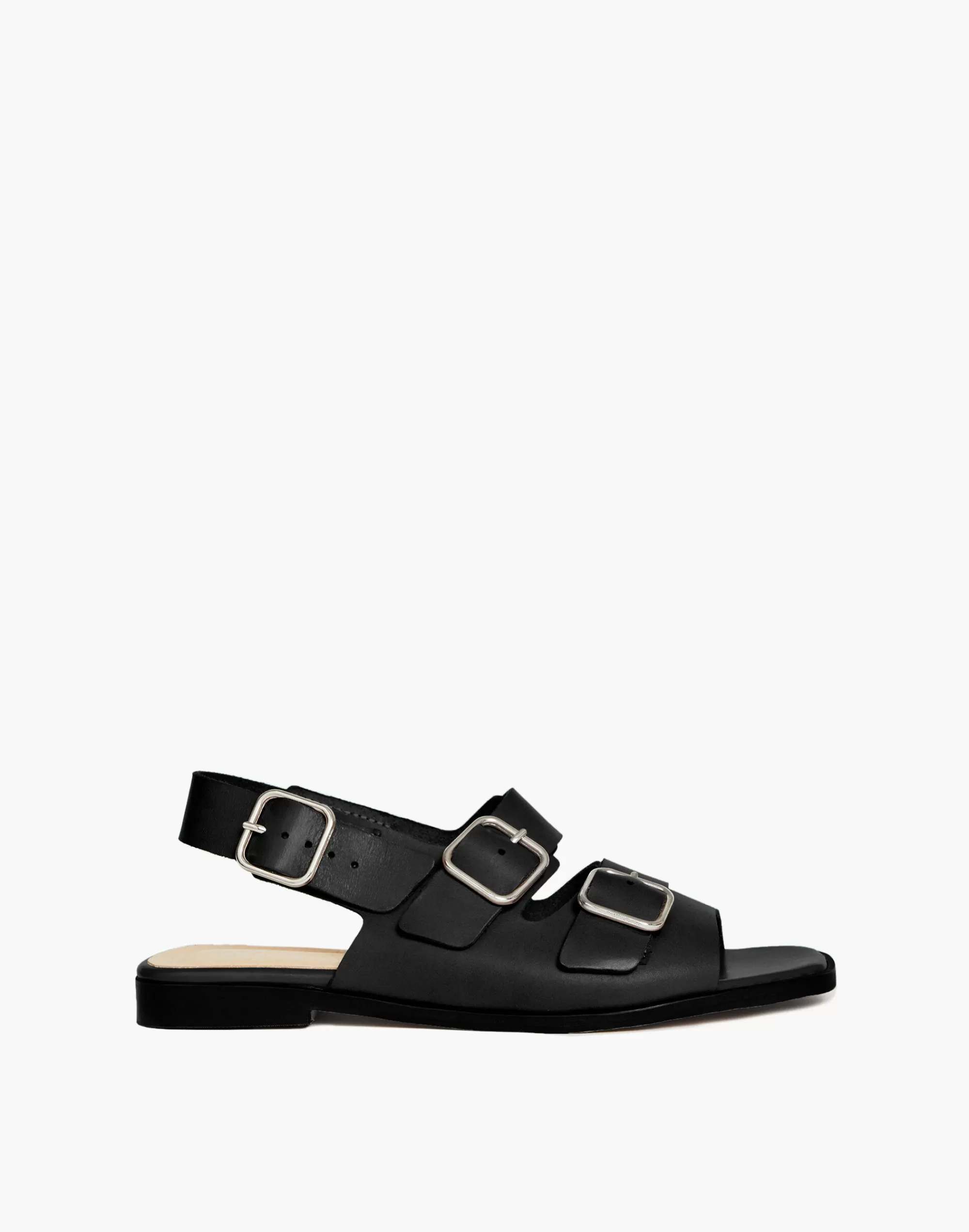 Madewell Sandals>Intentionally Blank Leather Jiji Sandals Black