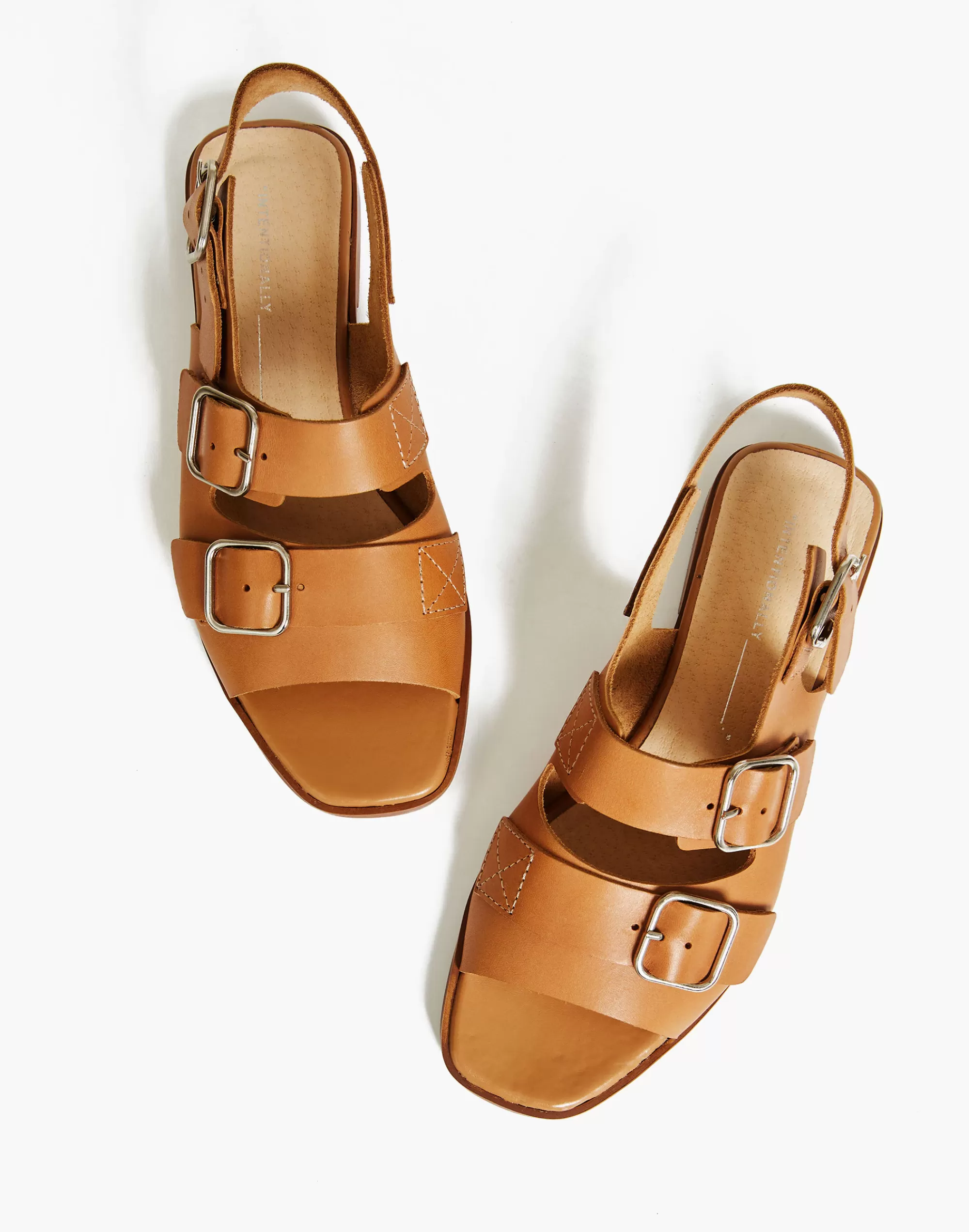 Madewell Sandals>Intentionally Blank Leather Jiji Sandals In Tan