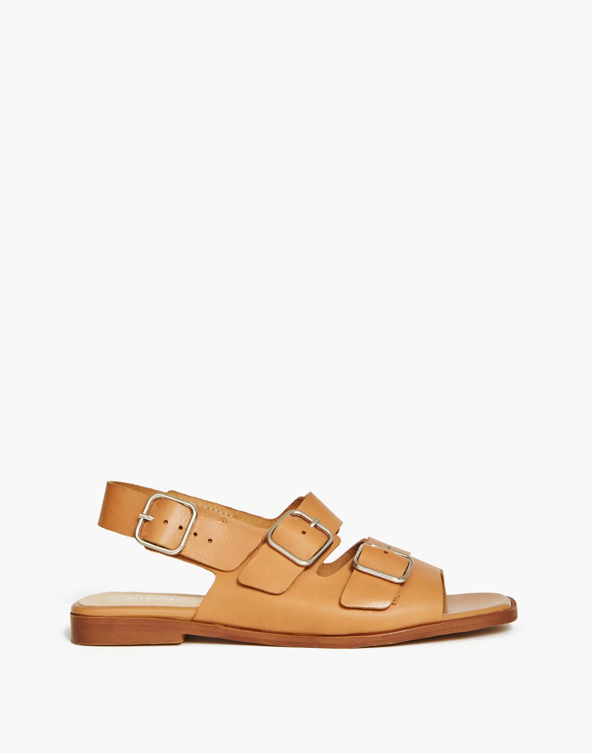 Madewell Sandals>Intentionally Blank Leather Jiji Sandals In Tan