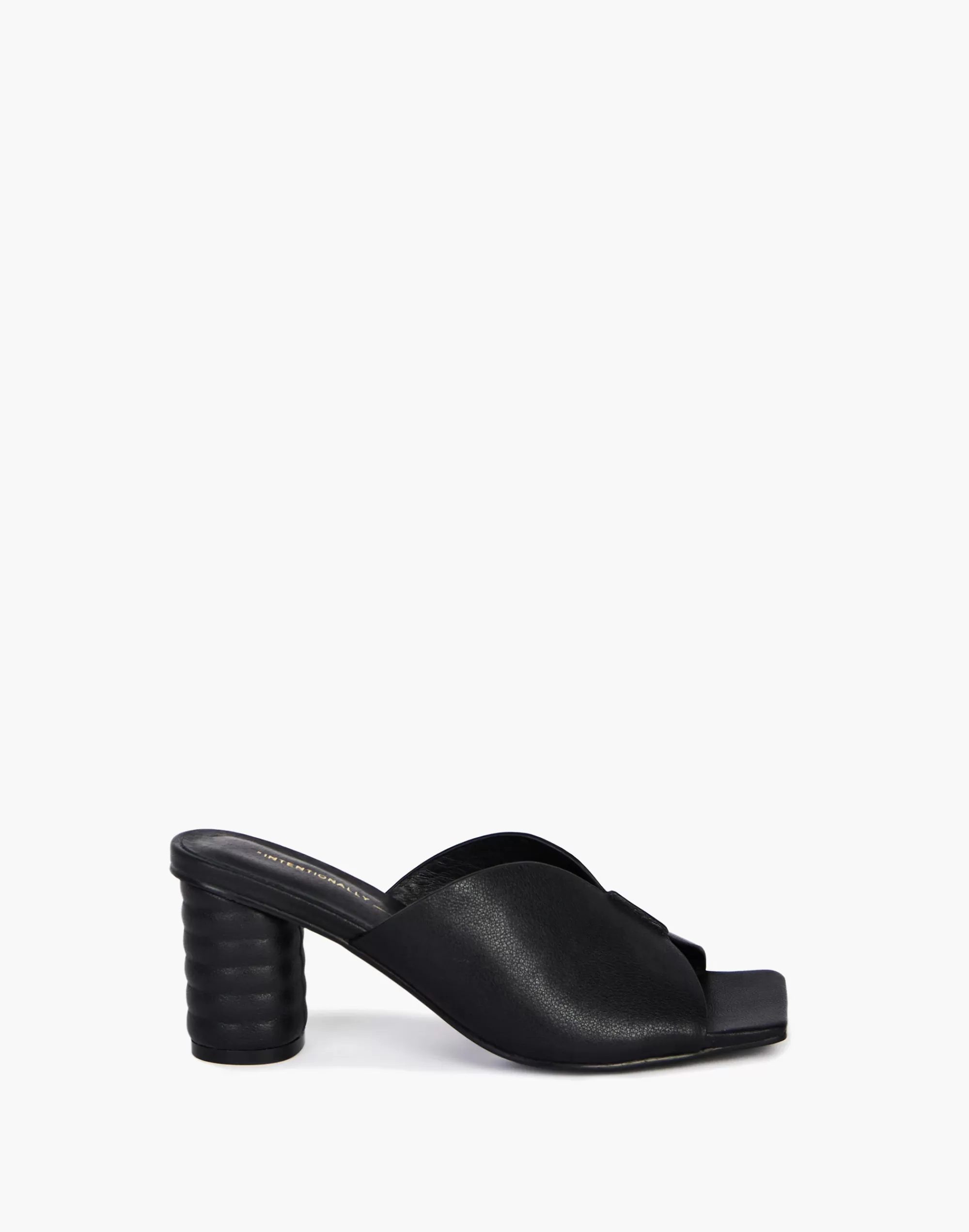 Madewell Sandals>Intentionally Blank Leather Kamika Mules In Black