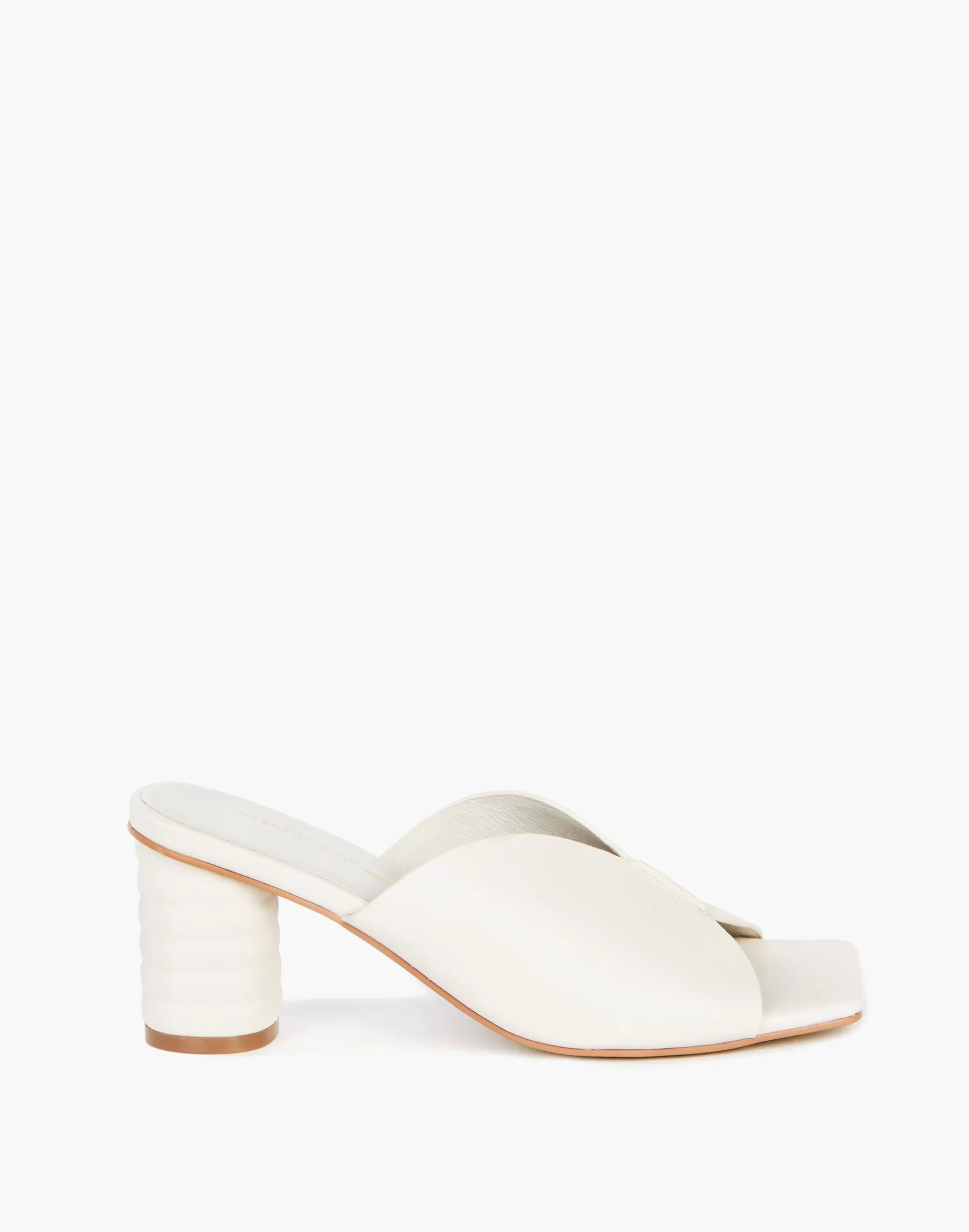 Madewell Sandals>Intentionally Blank Leather Kamika Mules In Cream Neutral