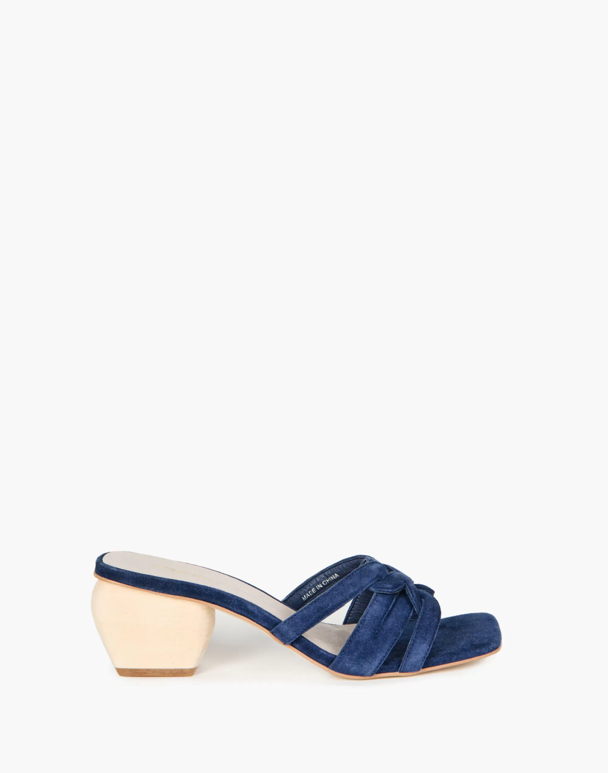 Madewell Sandals>Intentionally Blank Leather Kane Mule Sandals Navy