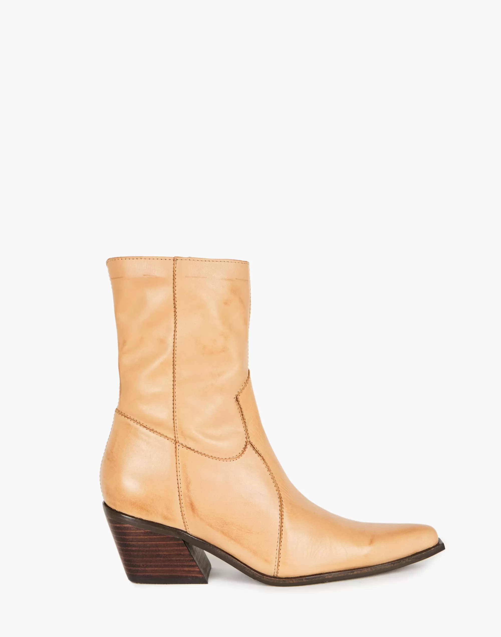 Madewell Boots>Intentionally Blank Leather Mattie Boots Tan