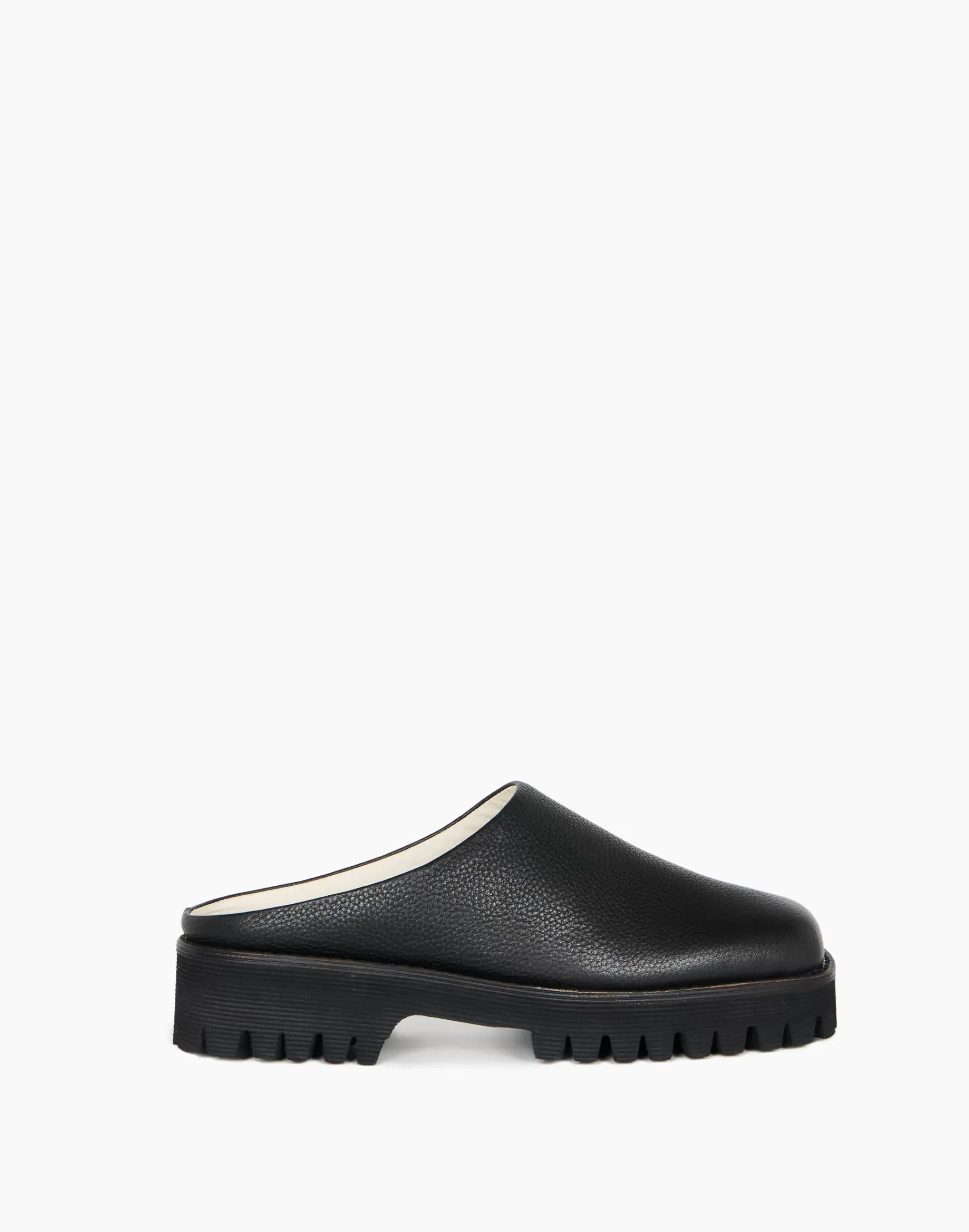 Madewell Flats>Intentionally Blank Leather Rise Up Mules Black