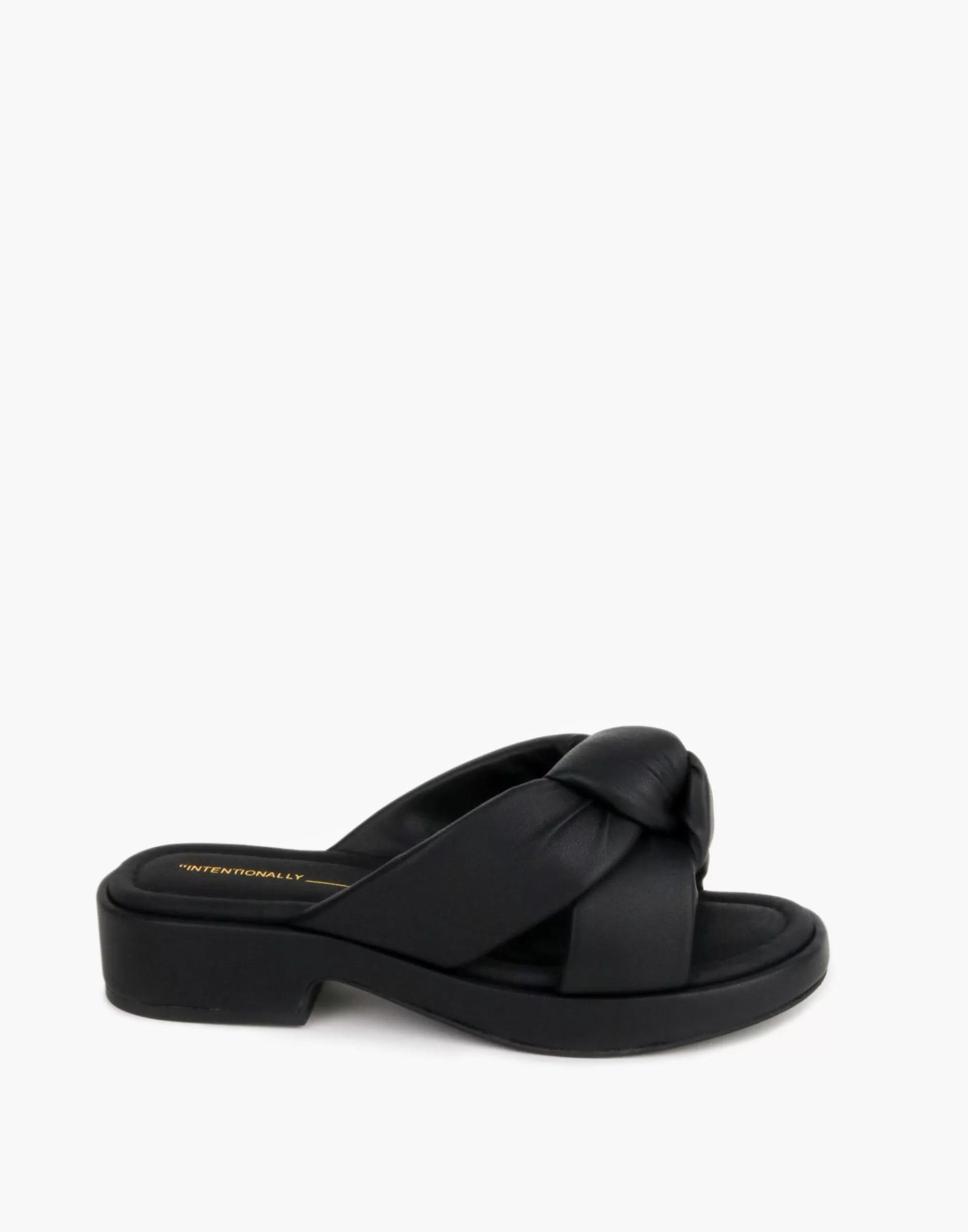 Madewell Sandals>Intentionally Blank Leather Romi Sandals Black