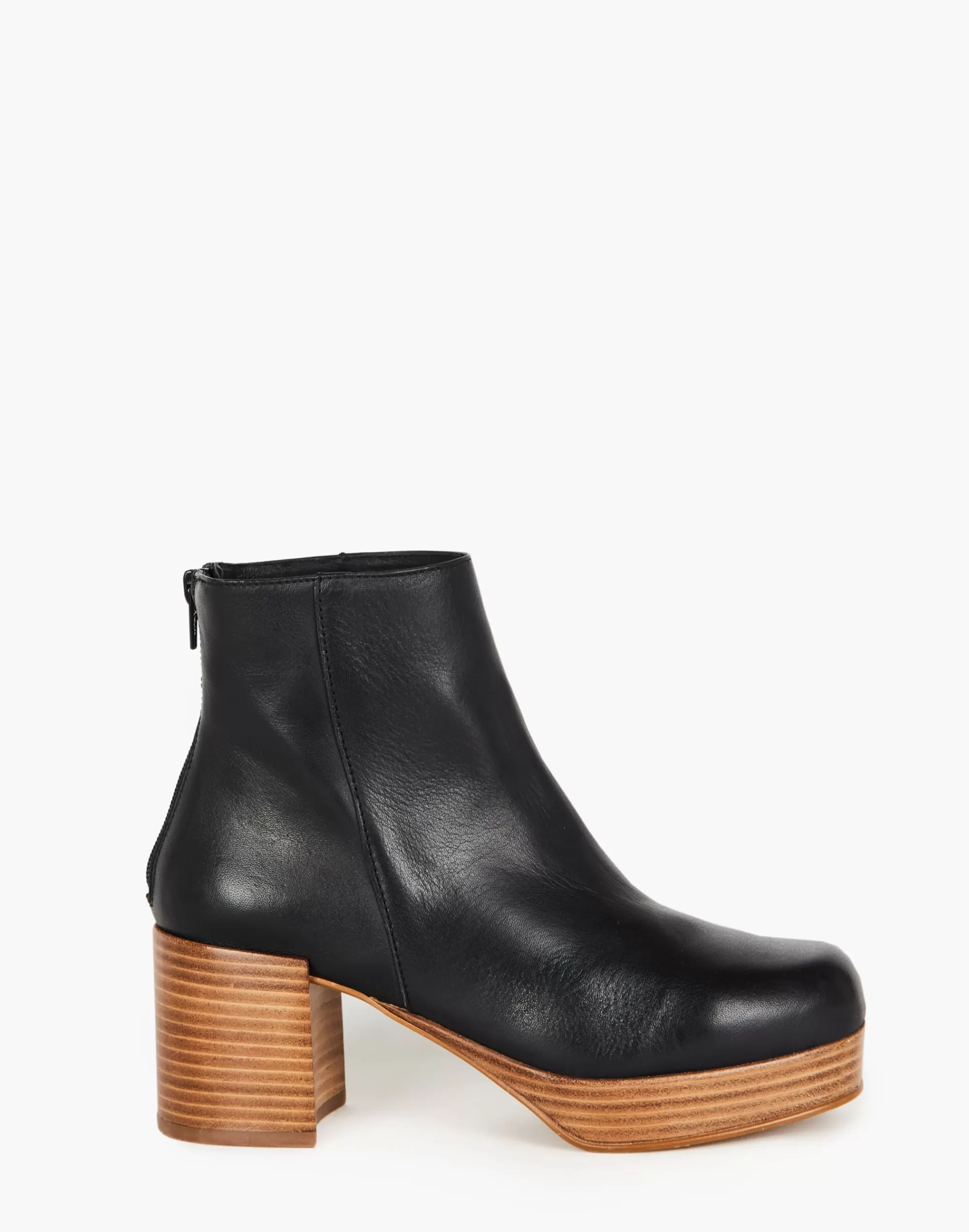 Madewell Boots>Intentionally Blank Leather Speed Platform Boots Black