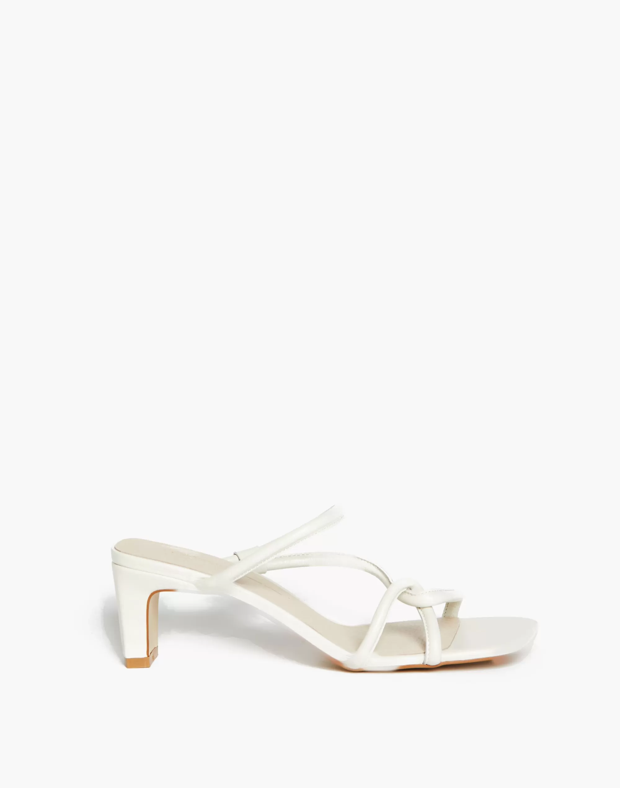 Madewell Heels>Intentionally Blank Leather Willow Sandals Cream