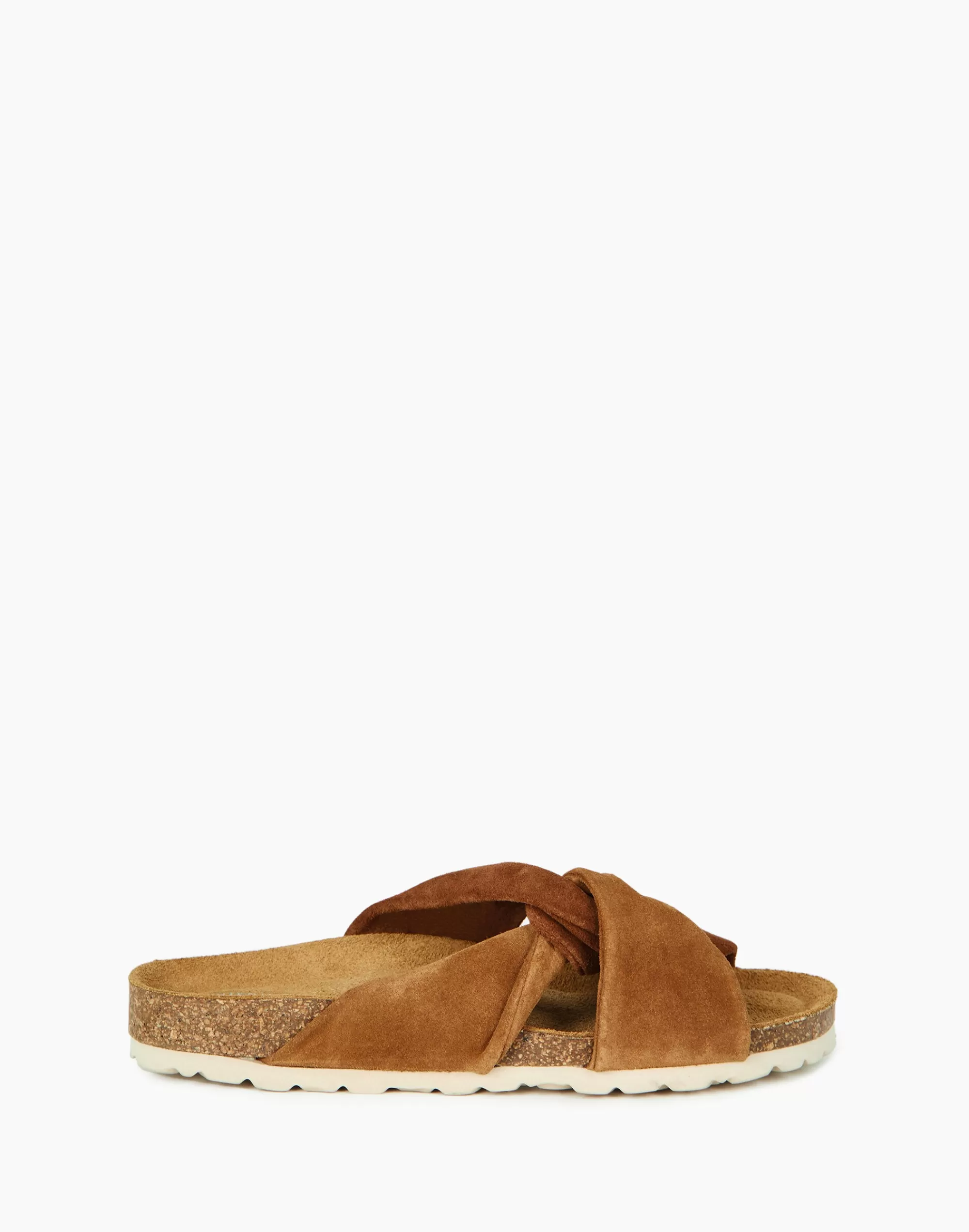 Madewell Sandals>Intentionally Blank Suede Jordana Slide Sandals Brown