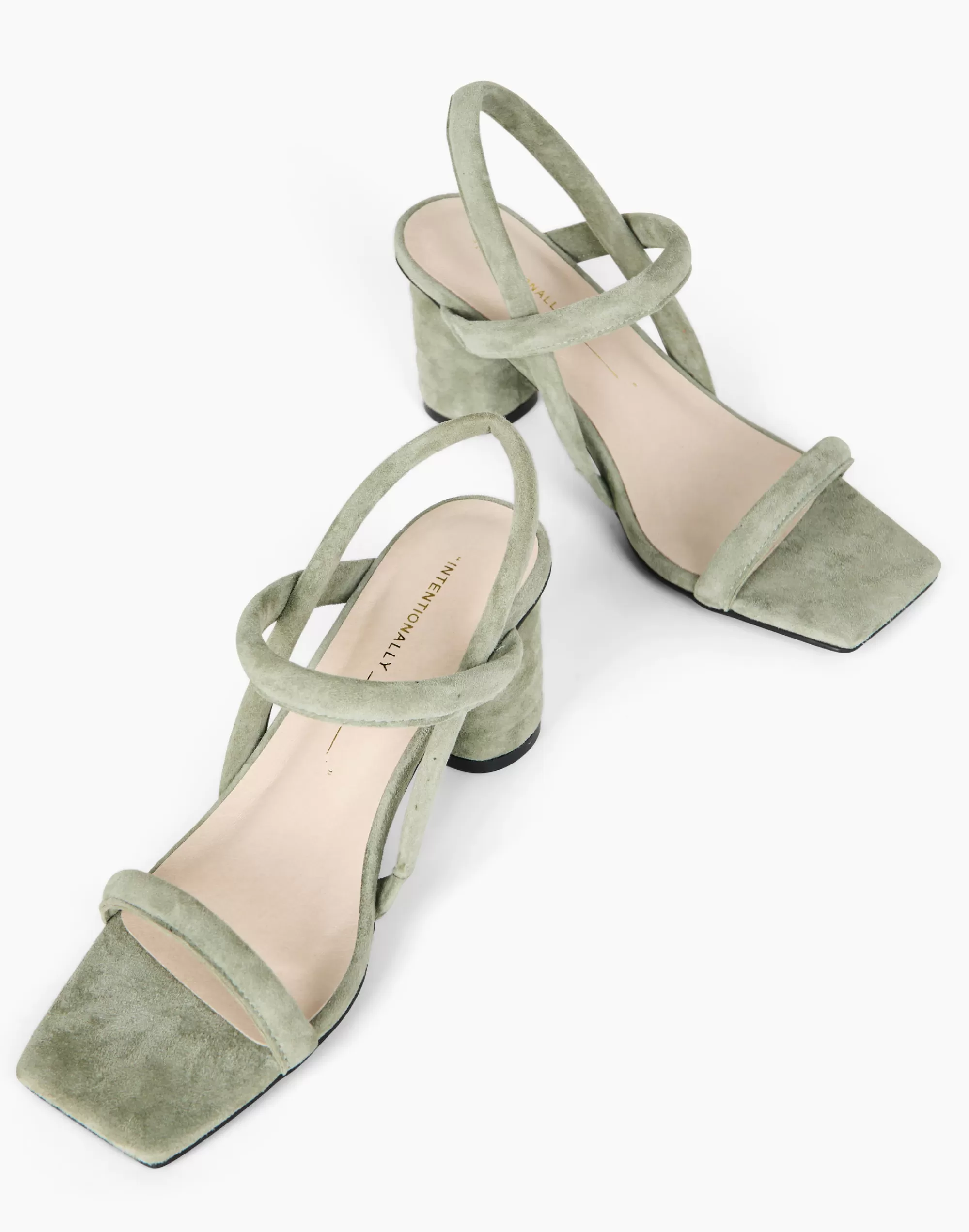 Madewell Sandals>Intentionally Blank Suede Kifton Sandals Sage