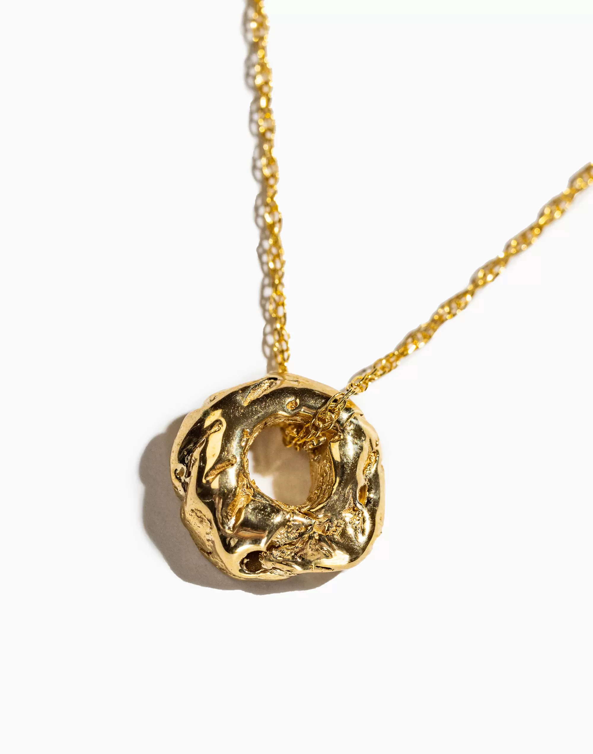 Madewell Necklaces>Iris 1956 Jewelry Rock Pendant Necklace Brass