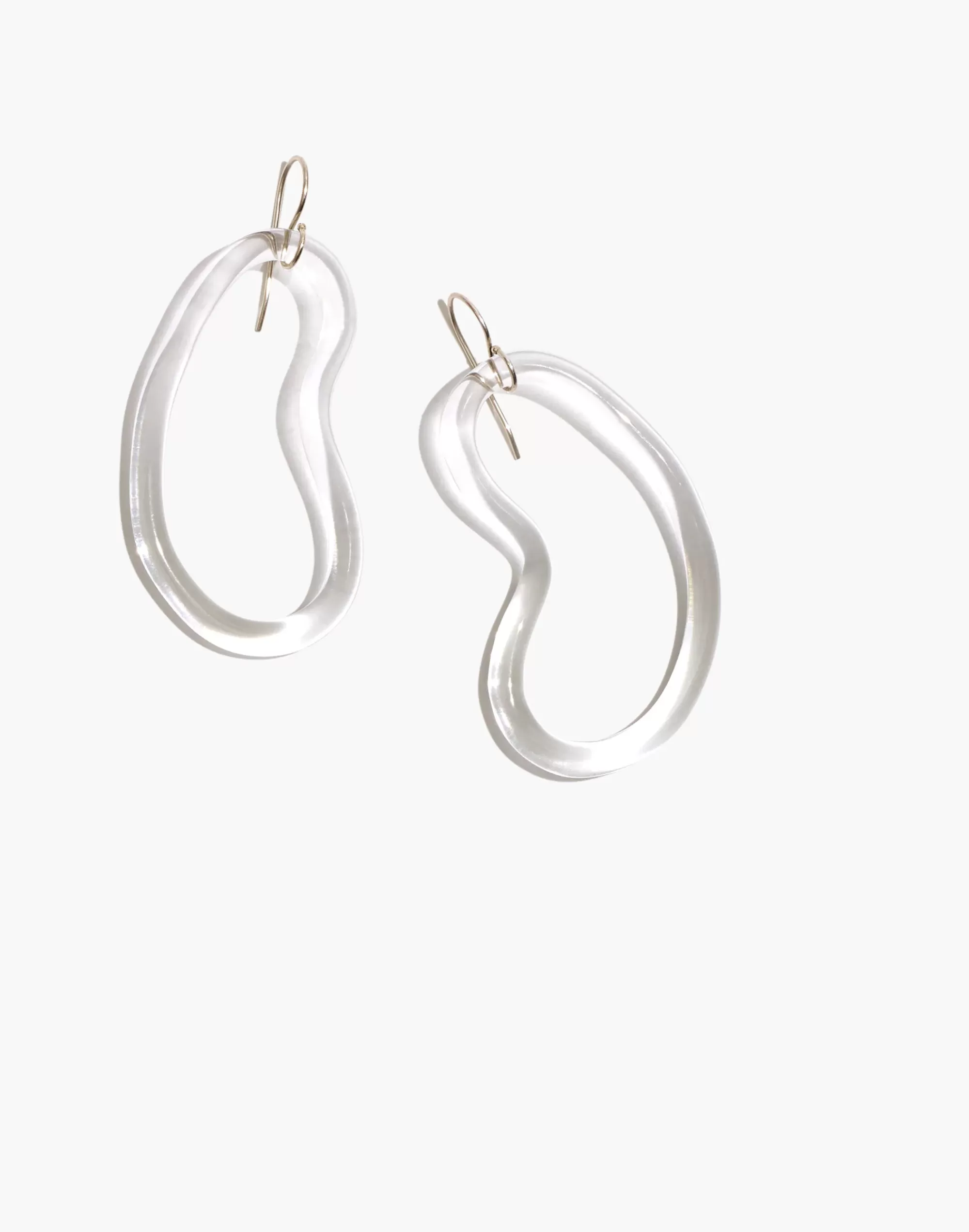 Madewell Earrings>Jane D'Arensbourg Bean Clear Glass Earrings One Color