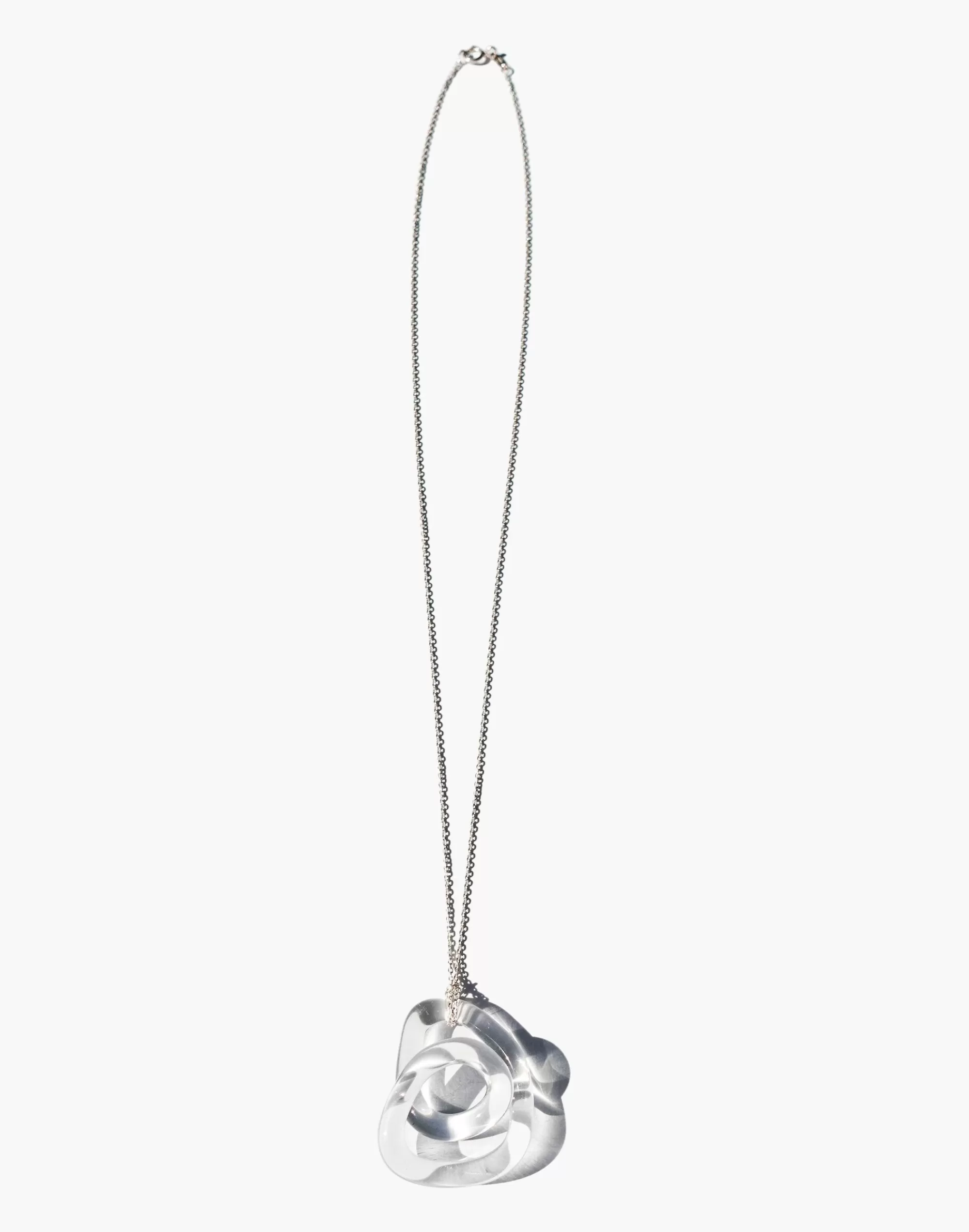 Madewell Necklaces>Jane D'Arensbourg Clear Squiggle Pendant Necklace One Color