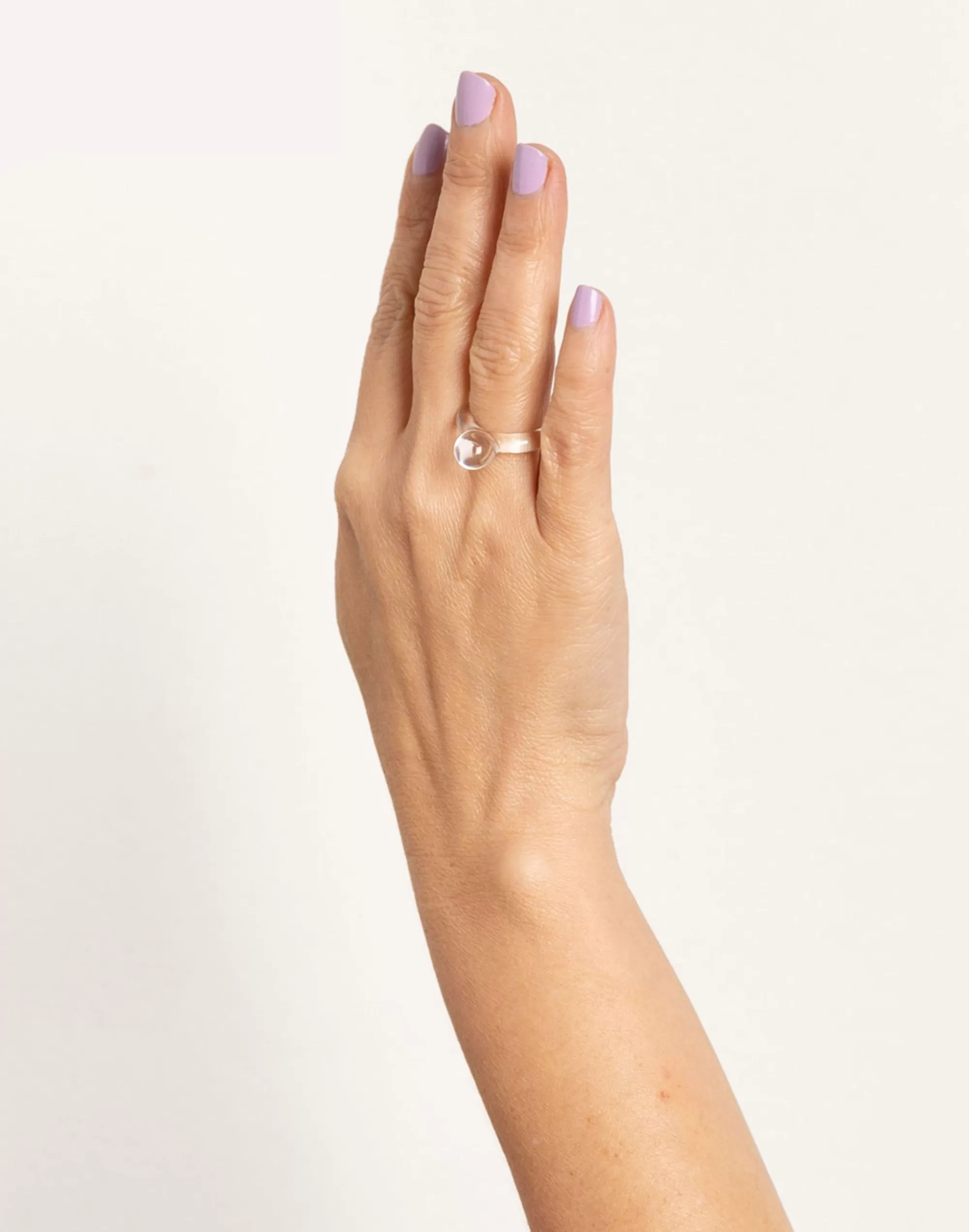 Madewell Rings>Jane D'Arensbourg Dot Clear Glass Ring One Color