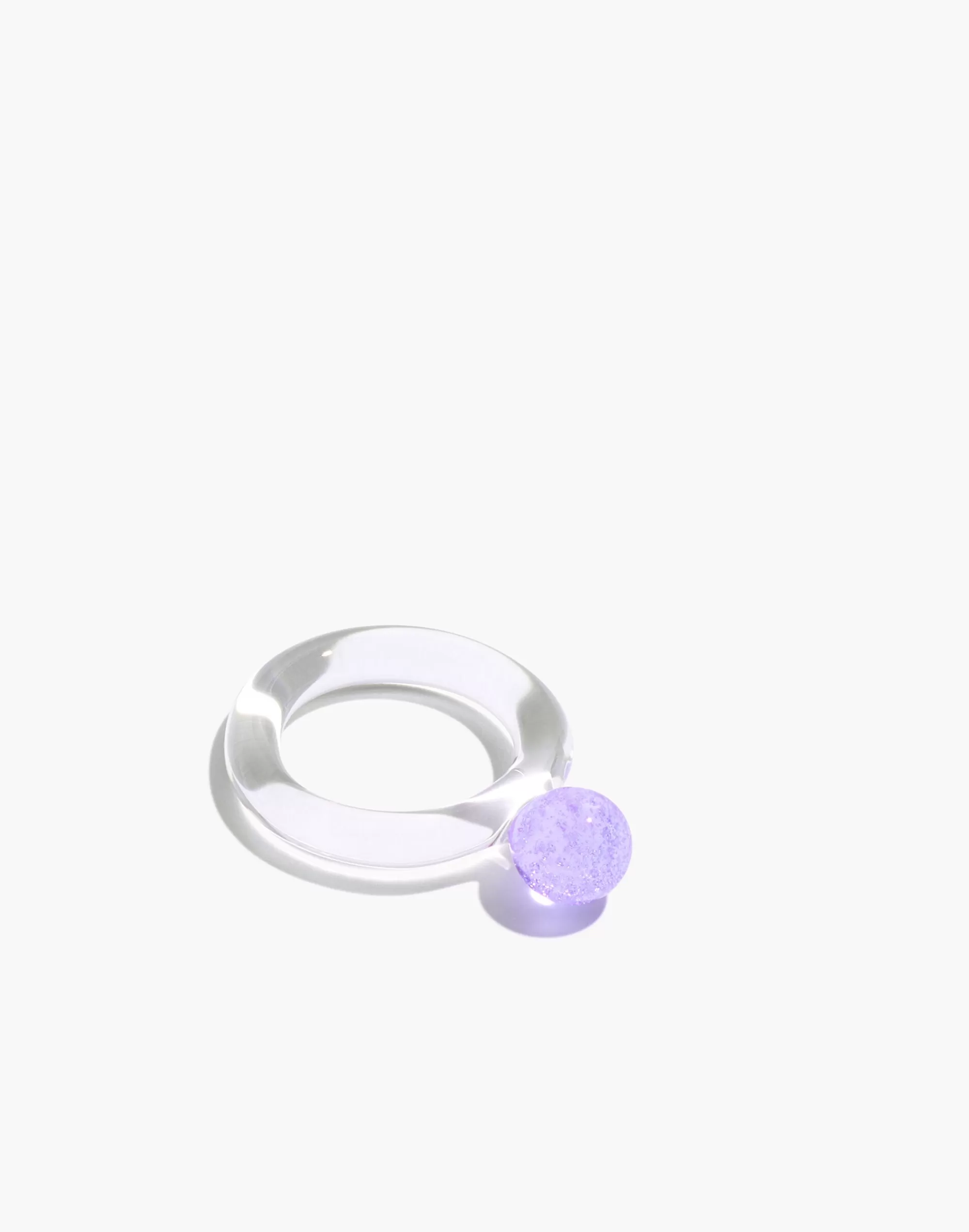 Madewell Rings>Jane D'Arensbourg Dot Lilac And Clear Glass Ring Light Purple