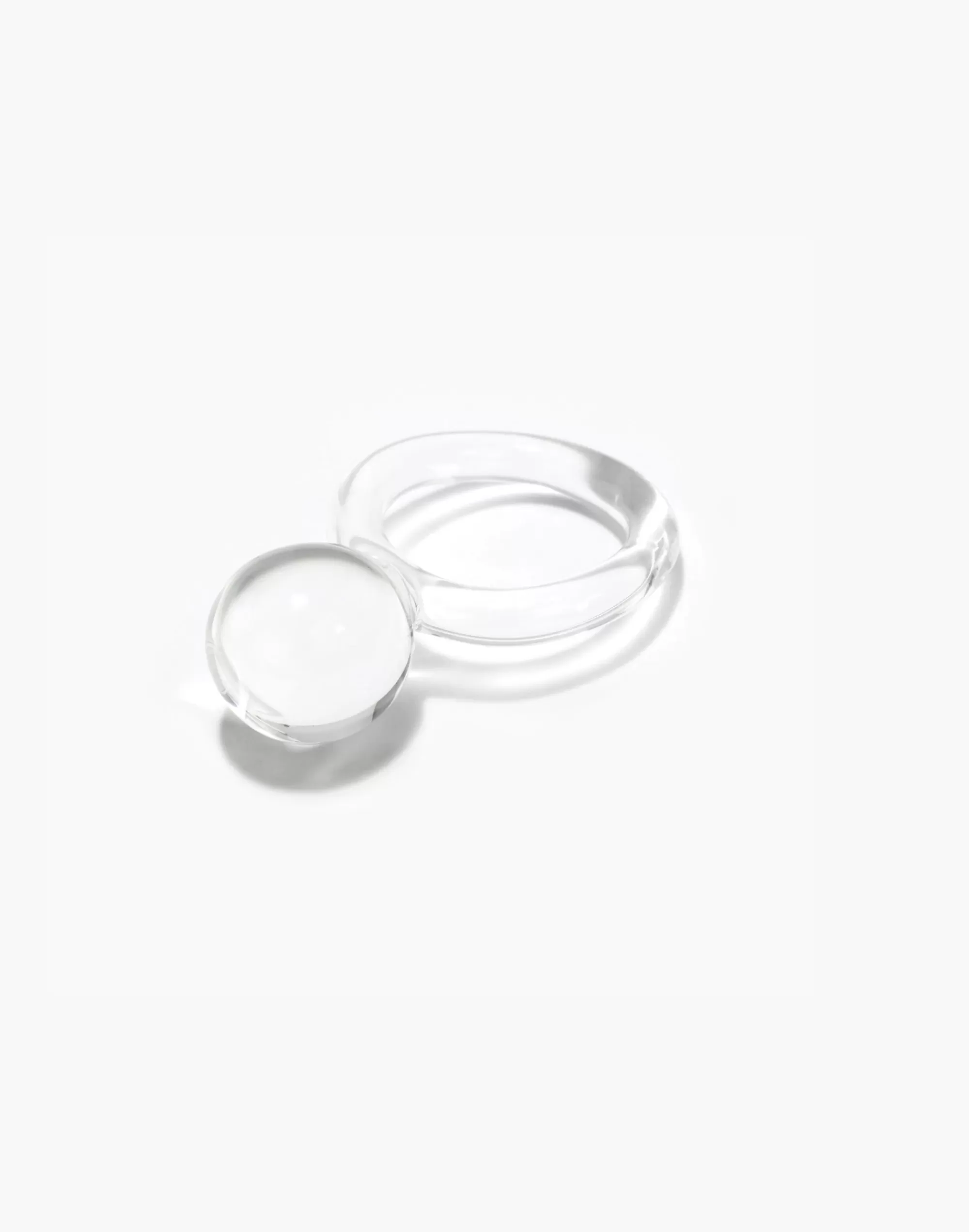 Madewell Rings>Jane D'Arensbourg Orb Clear Glass Ring One Color