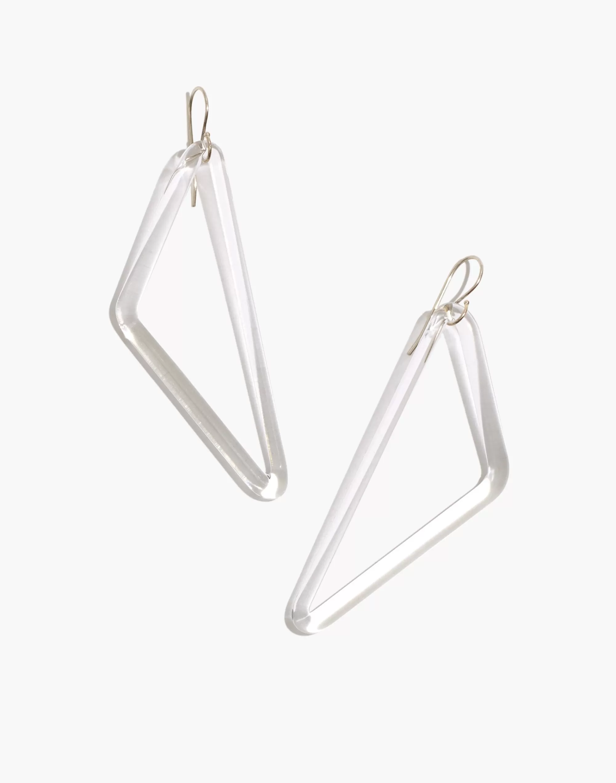 Madewell Earrings>Jane D'Arensbourg Rhombus Clear Glass Earrings One Color