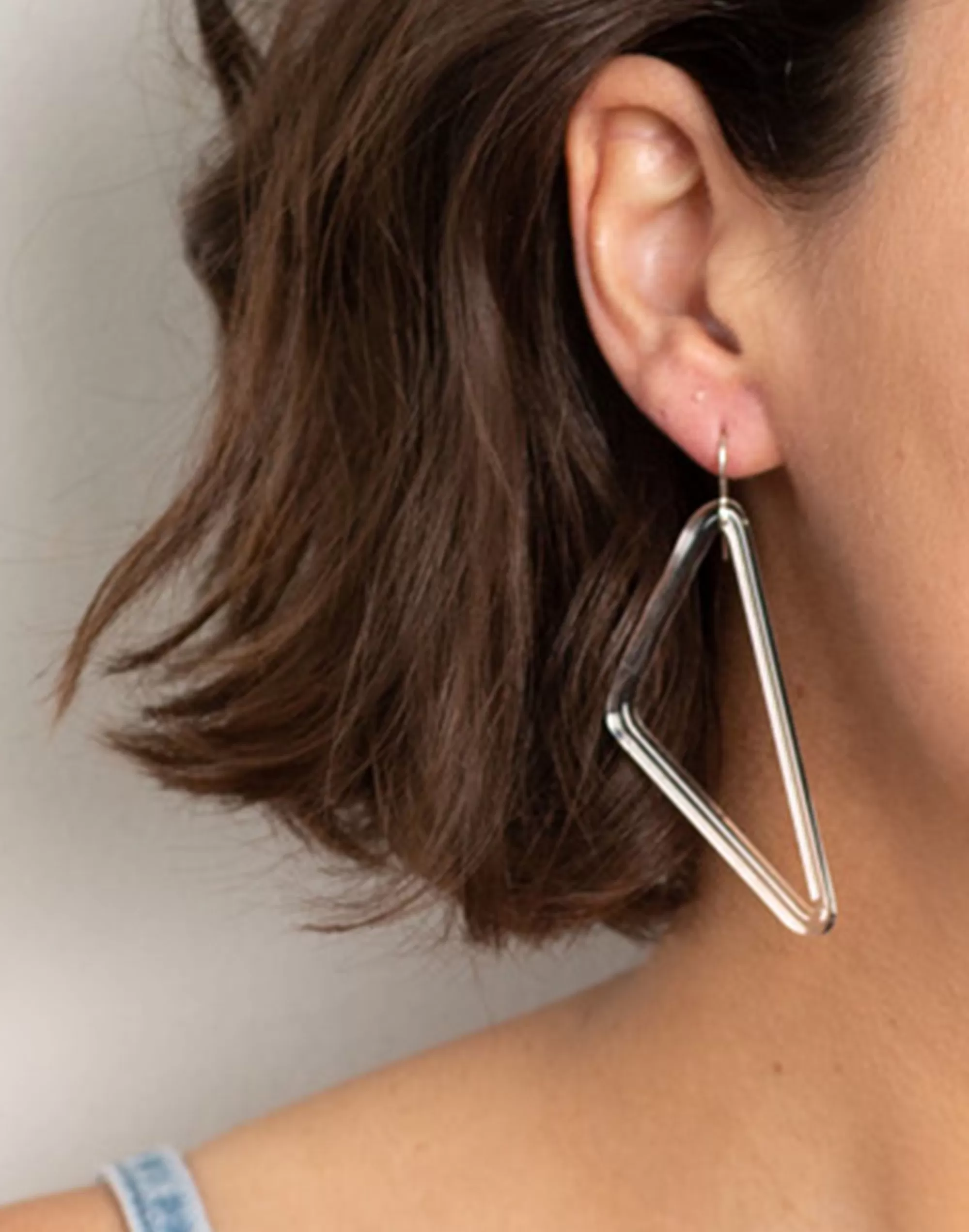 Madewell Earrings>Jane D'Arensbourg Rhombus Clear Glass Earrings One Color