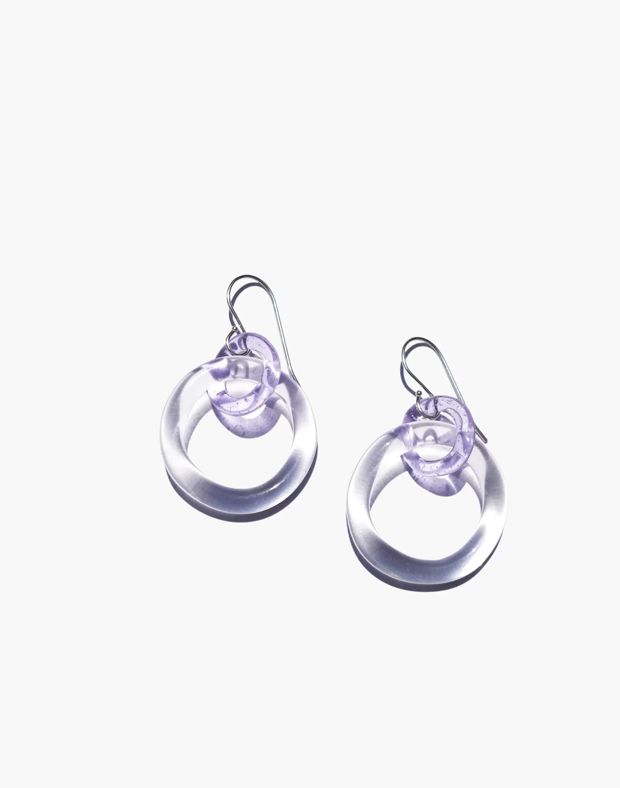 Madewell Earrings>Jane D'Arensbourg Small Double Hoop Earrings Lilac