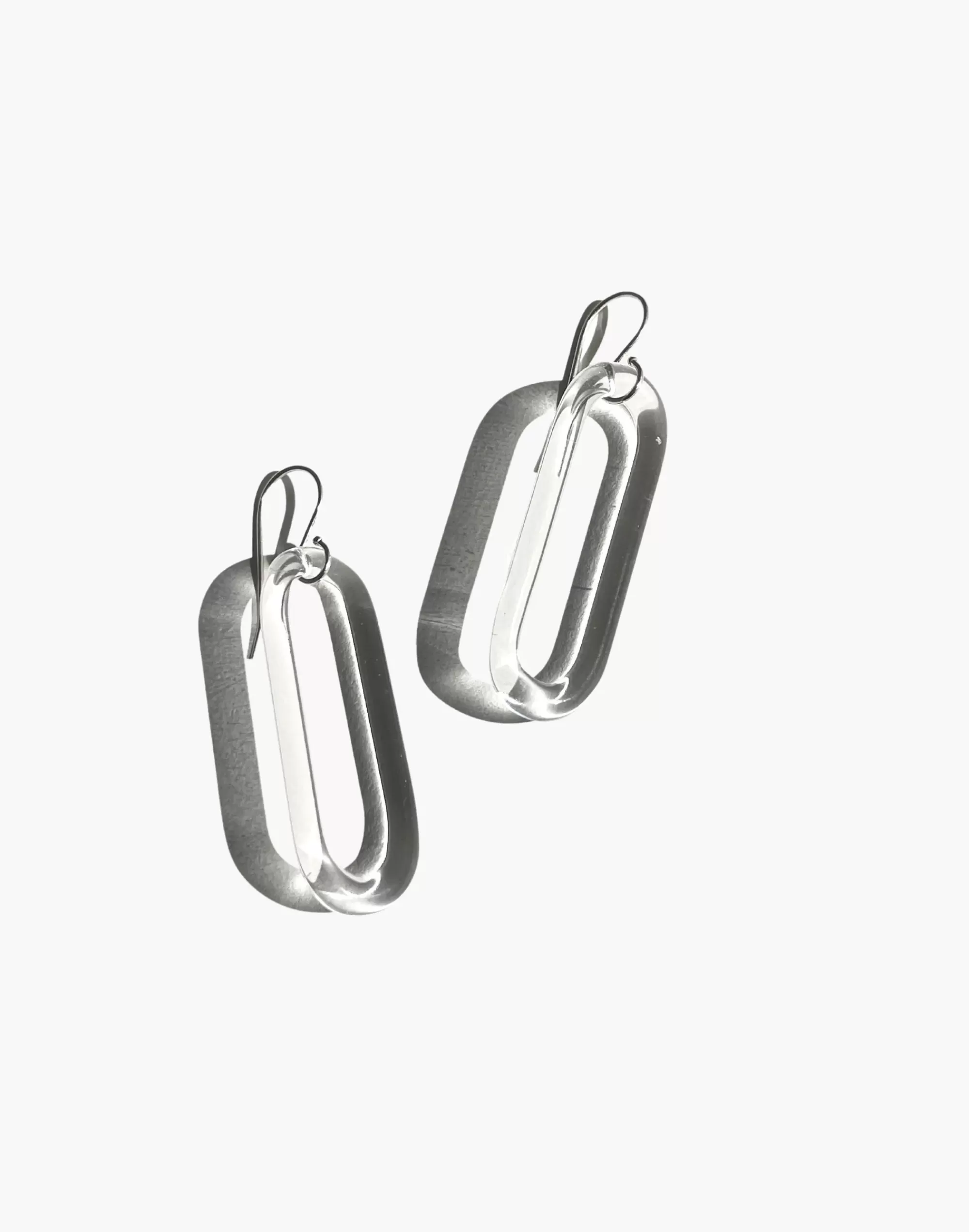 Madewell Earrings>Jane D'Arensbourg Small Oval Clear Glass Earrings One Color