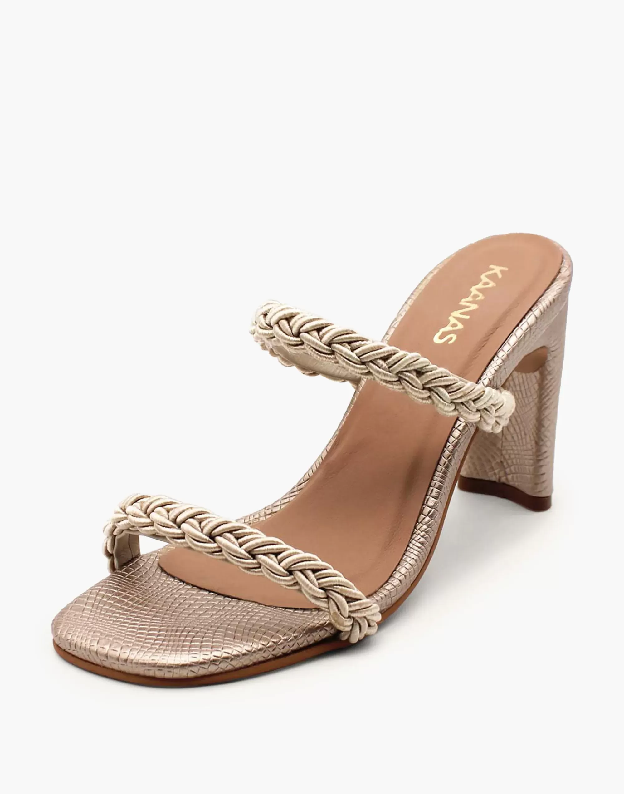 Madewell Sandals>Kaanas Ariana Braided Heel Beige