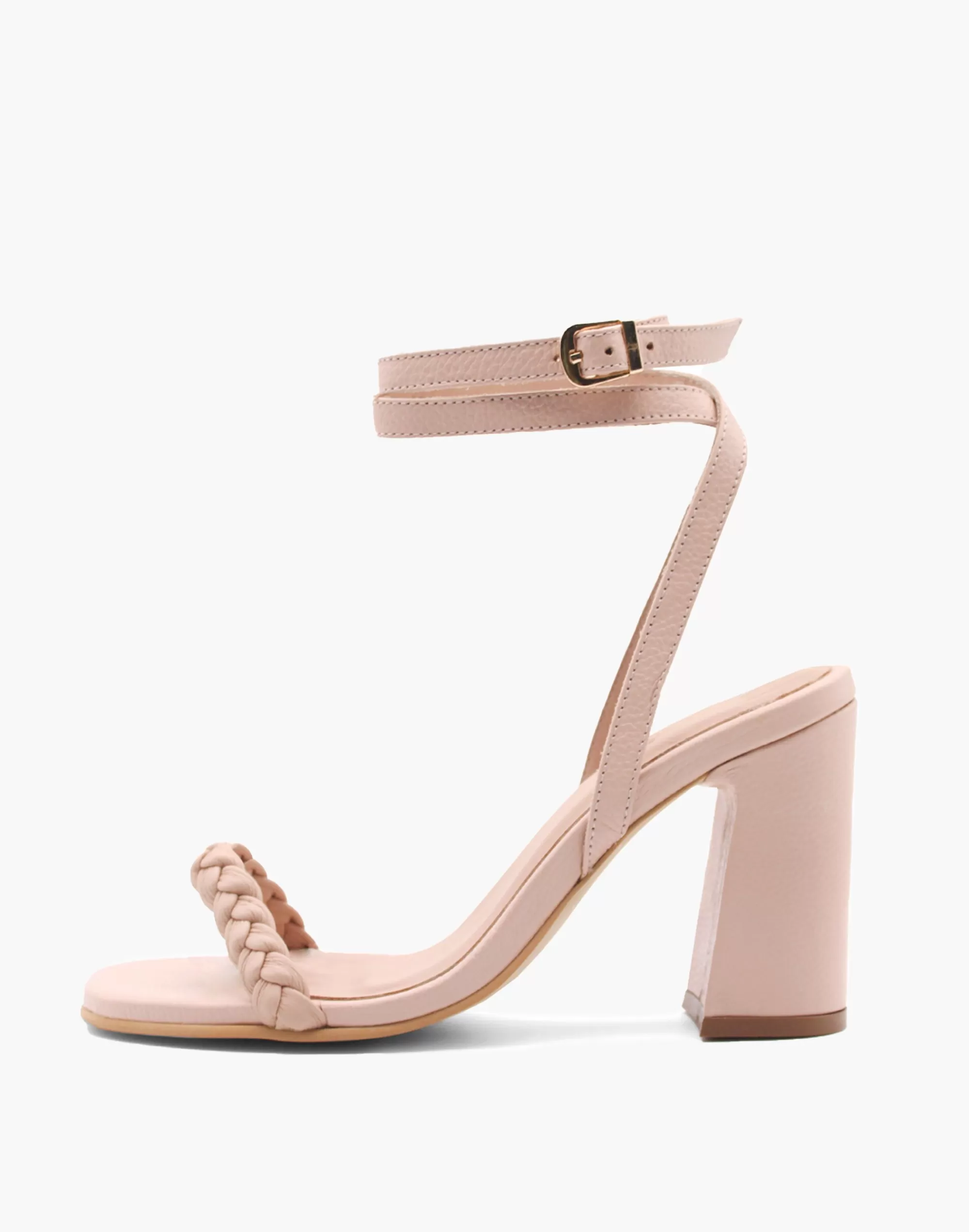 Madewell Sandals>Kaanas Balang Braided Heel With Ankle Strap Light Pink