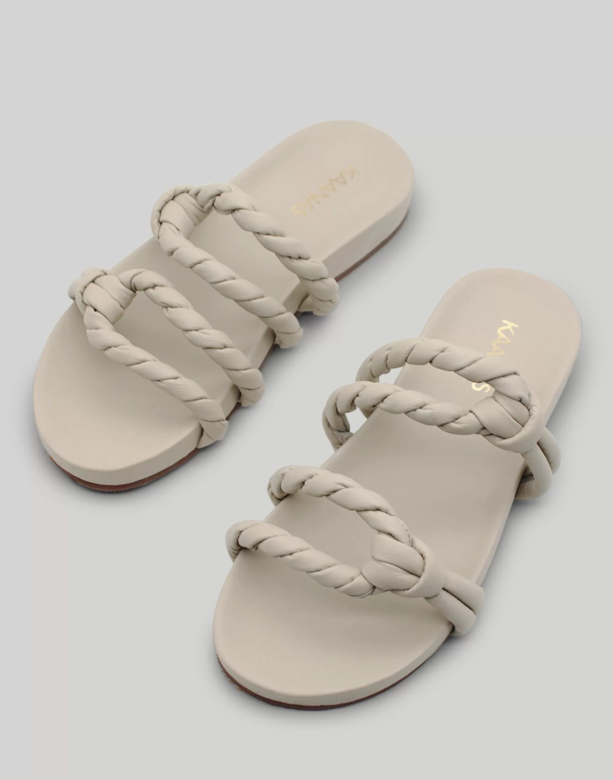 Madewell Sandals>Kaanas Cahuita Twisted Pool Slide Off White