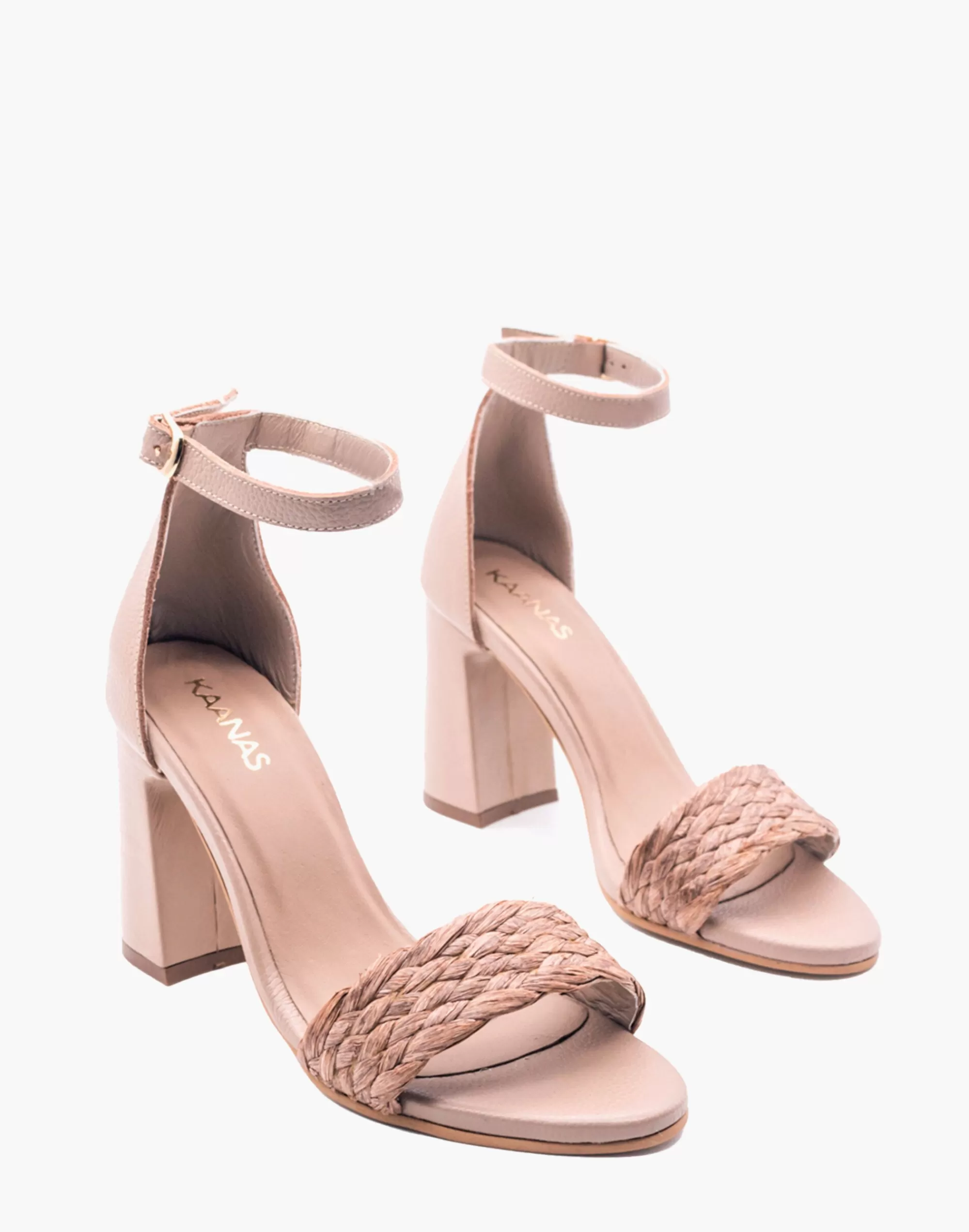 Madewell Heels>Kaanas Dumai Raffia Strap Heel Light Brown