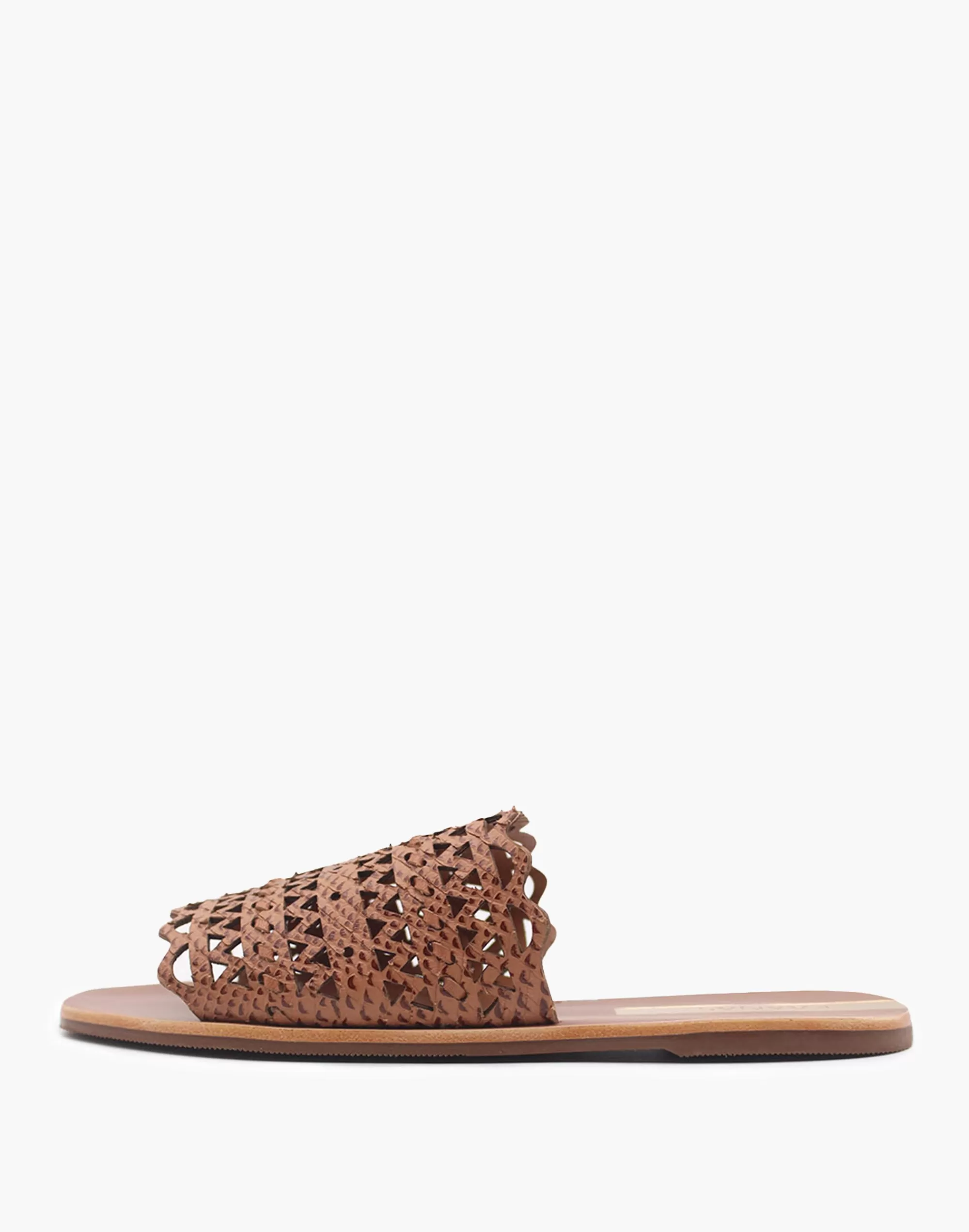 Madewell Sandals>Kaanas Estela Laser-Cut Leather Sandal Brown