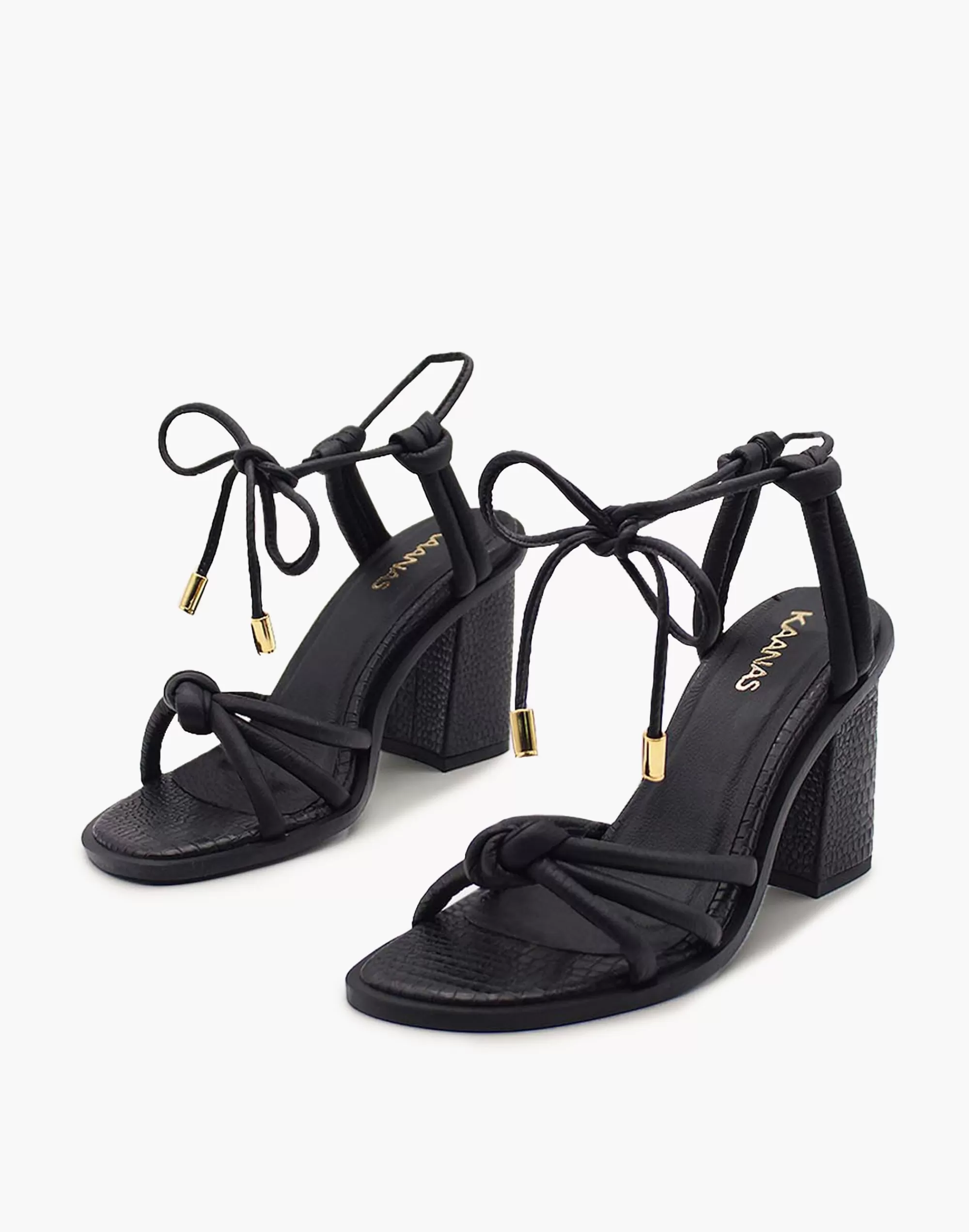 Madewell Heels>Kaanas Estonia Strappy Ribbon Black