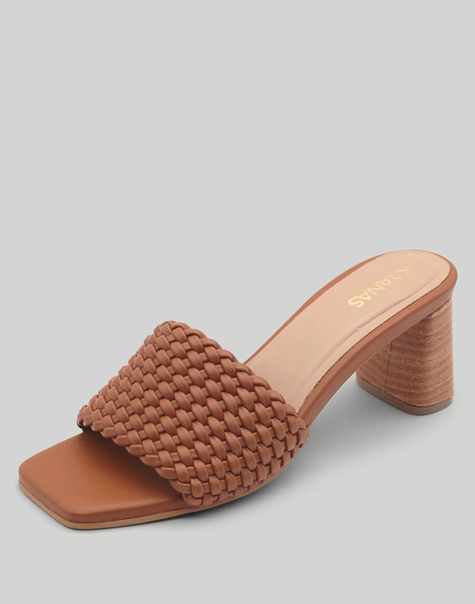 Madewell Sandals>Kaanas Flamingo Basketweave Heel Tan