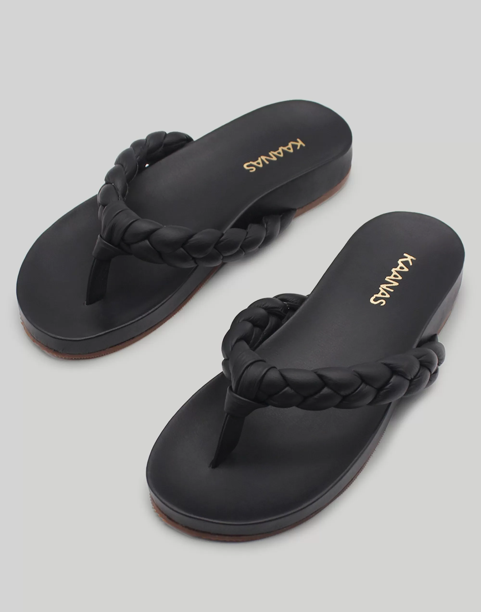 Madewell Sandals>Kaanas Tamarindo Braided Thong Pool Slide Black