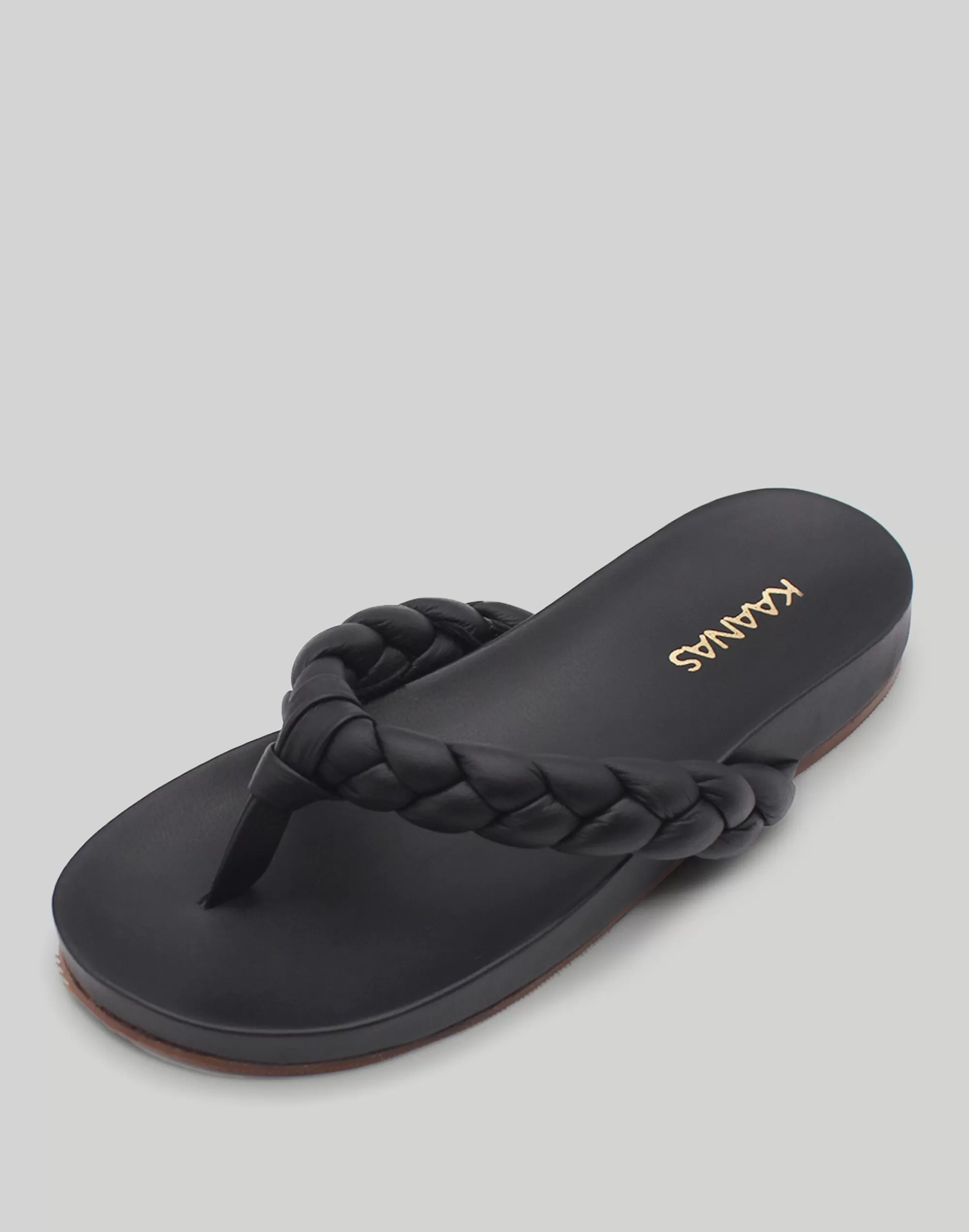 Madewell Sandals>Kaanas Tamarindo Braided Thong Pool Slide Black