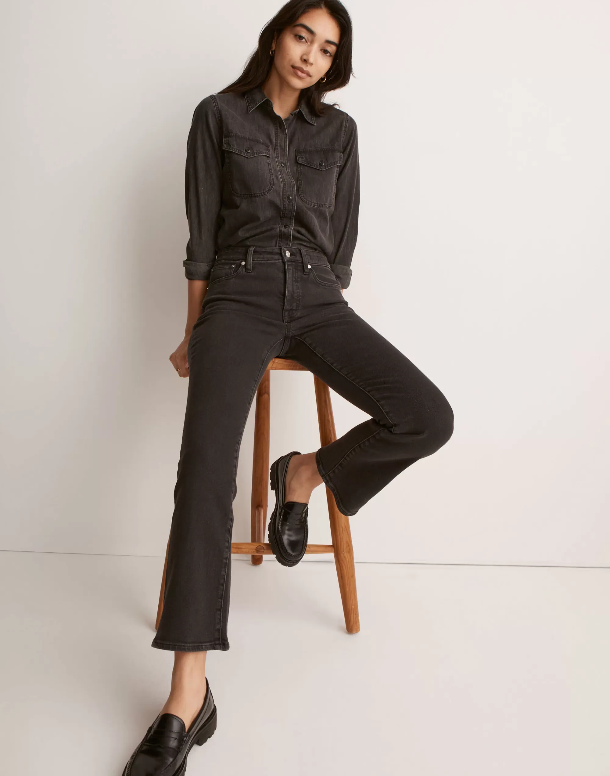 Madewell Jeans>Kick Out Crop Jeans In Starkey Wash