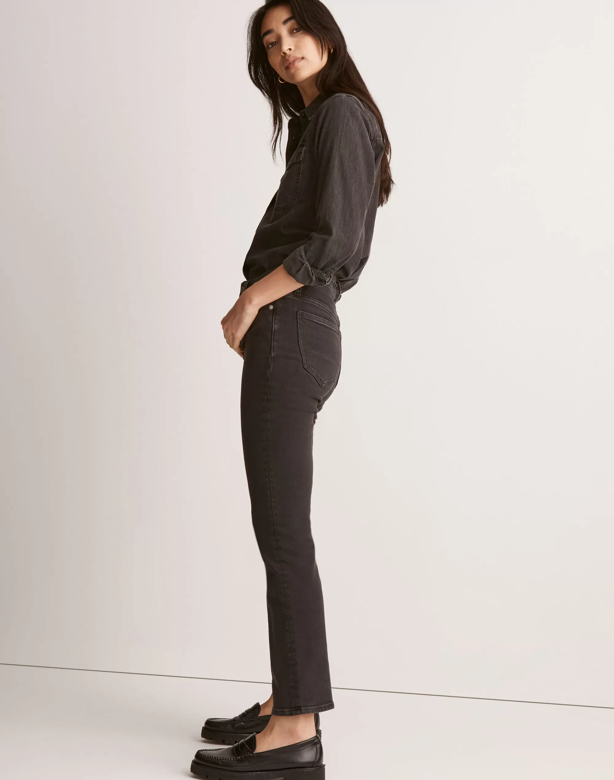 Madewell Jeans>Kick Out Crop Jeans In Starkey Wash