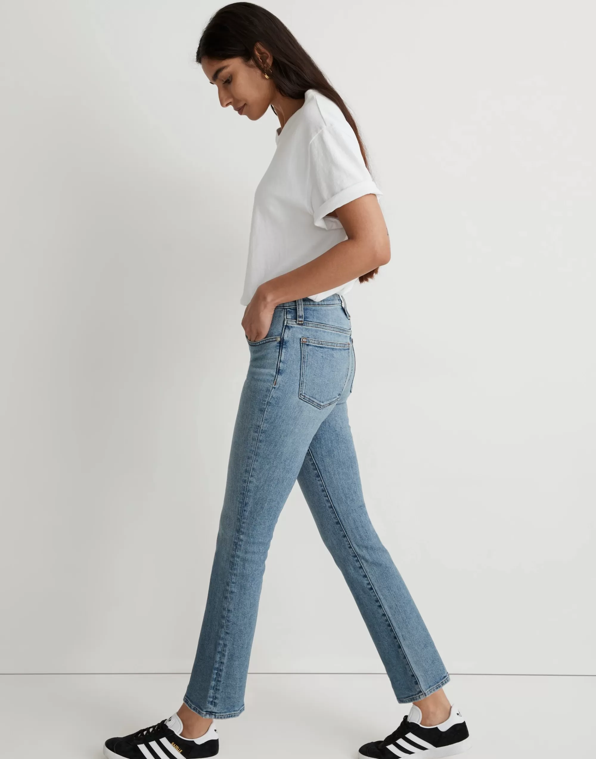 Madewell Kick Out Crop Jeans>Kick Out Crop Jeans In Milverton Wash