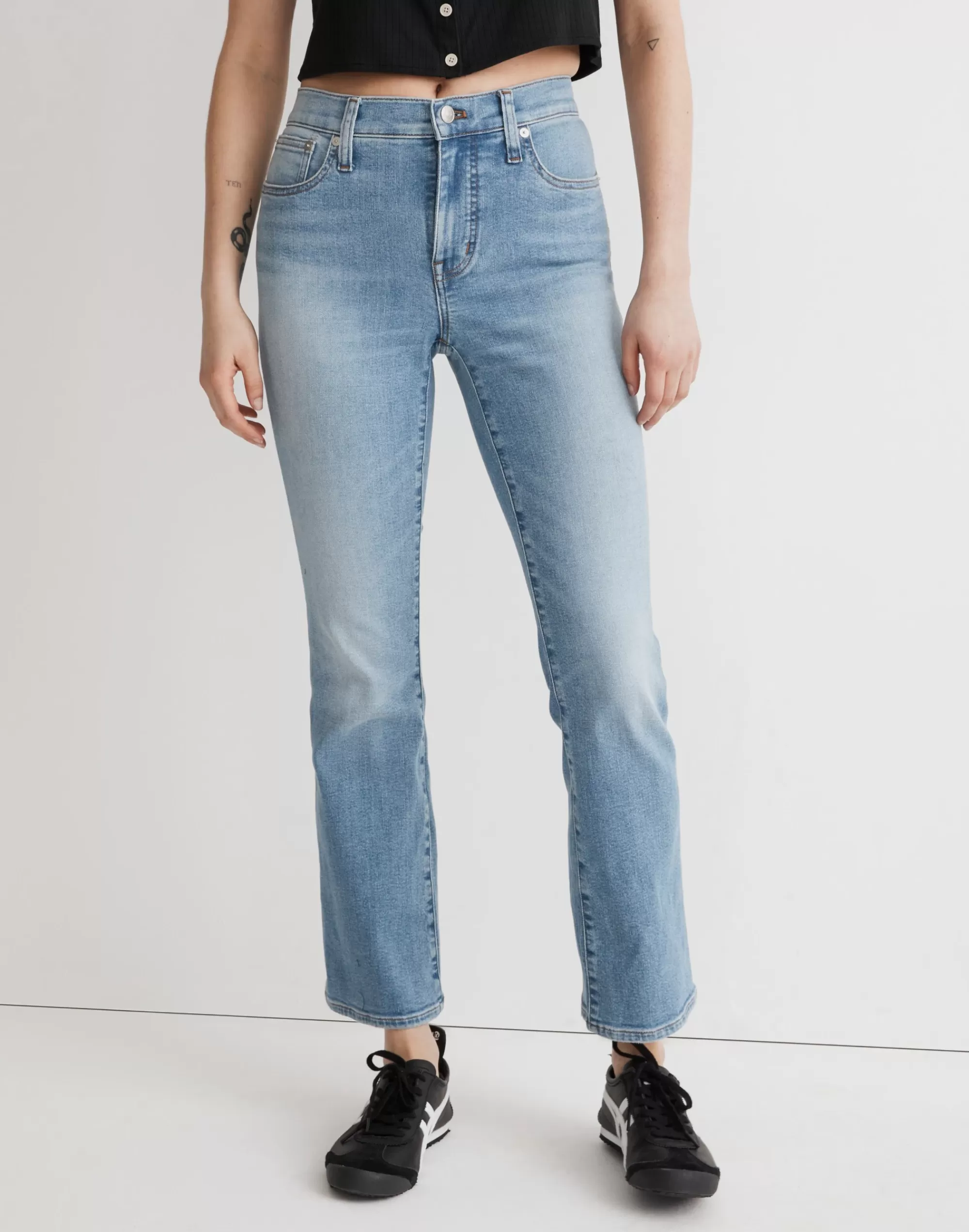 Madewell Kick Out Crop Jeans>Kick Out Crop Jeans In Carey Wash