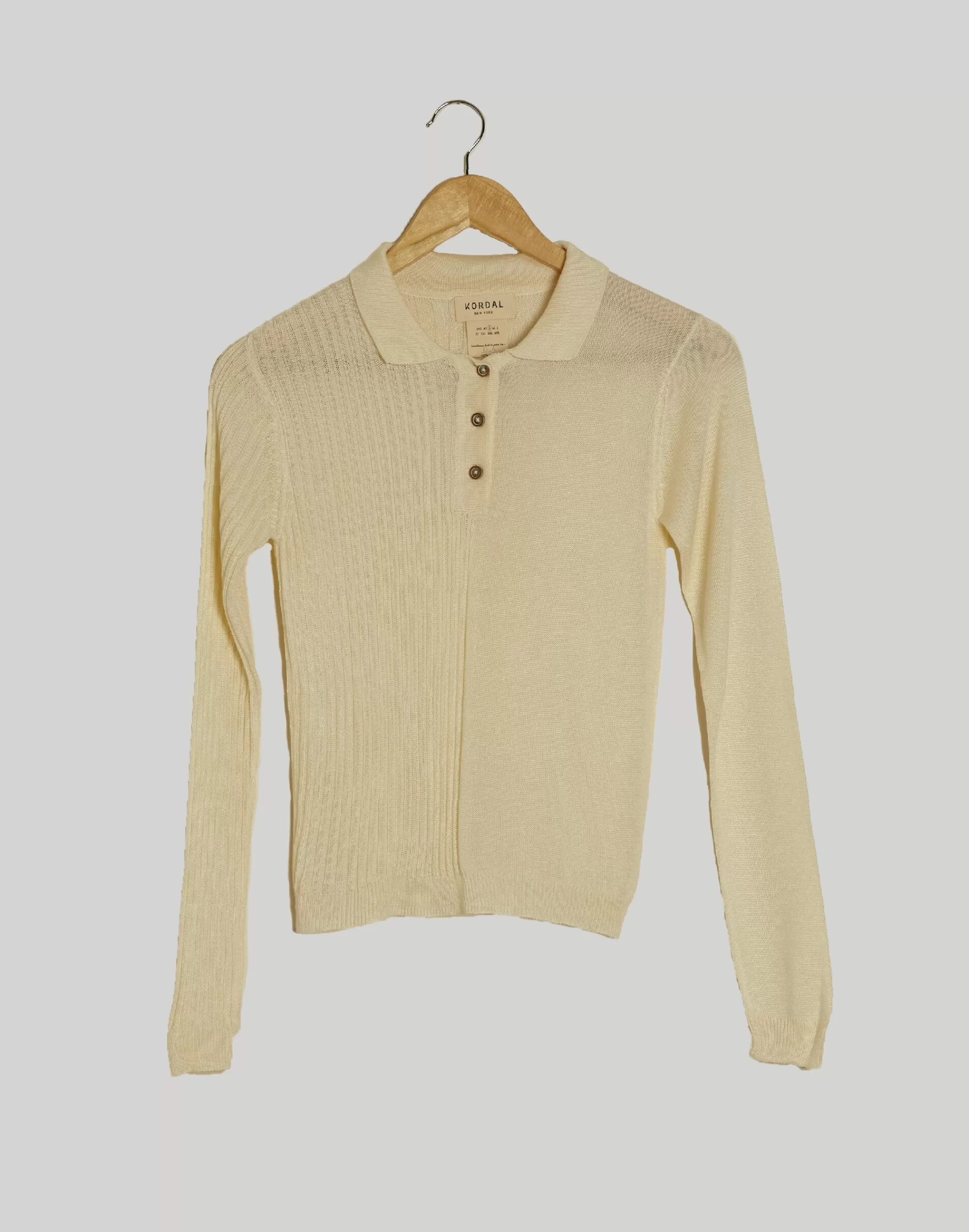 Madewell Sweaters>Kordal Studio Laura Collared Sweater Ivory White