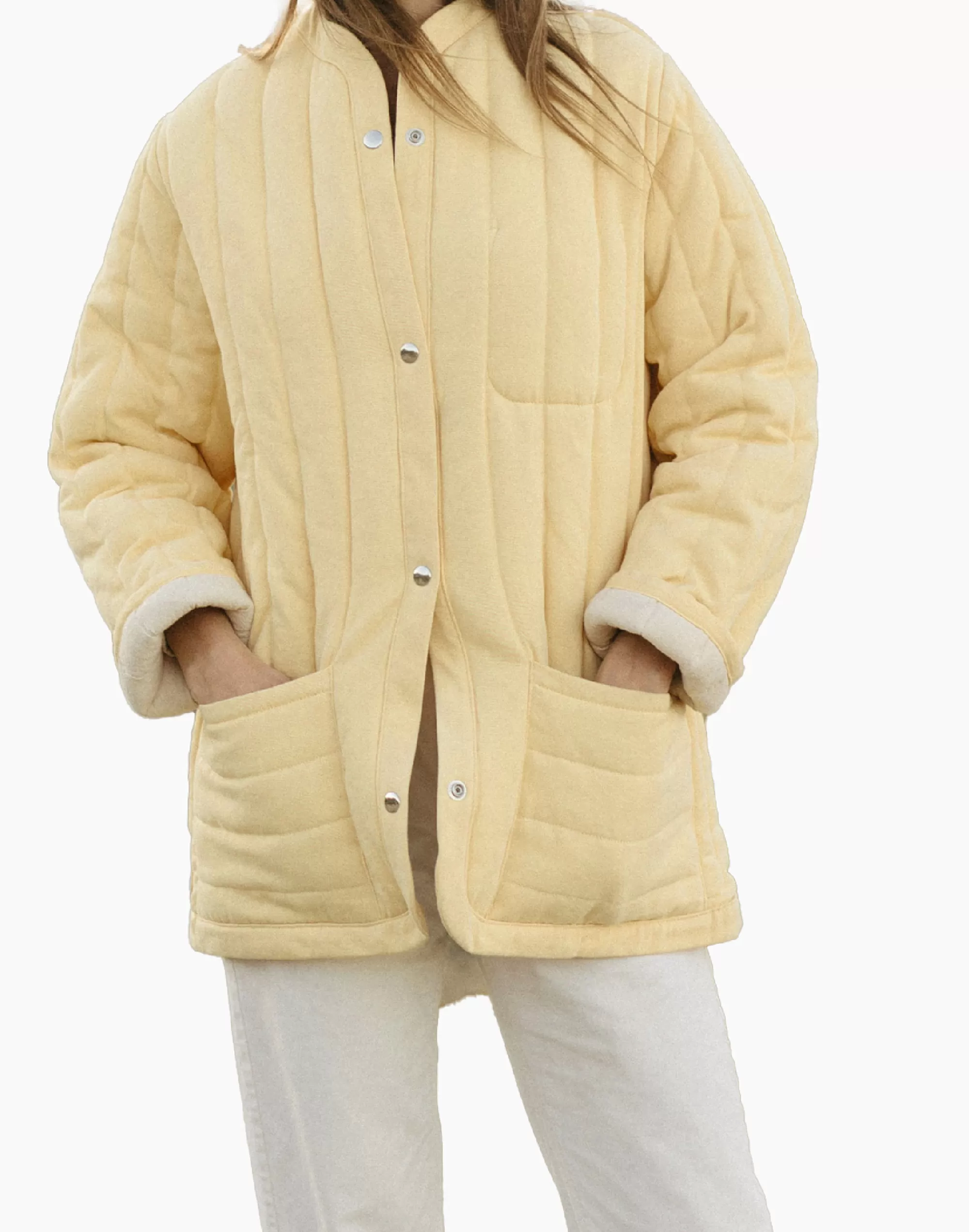 Madewell Jackets>Kordal Studio Sawyer Quilted Jacket Light Yellow